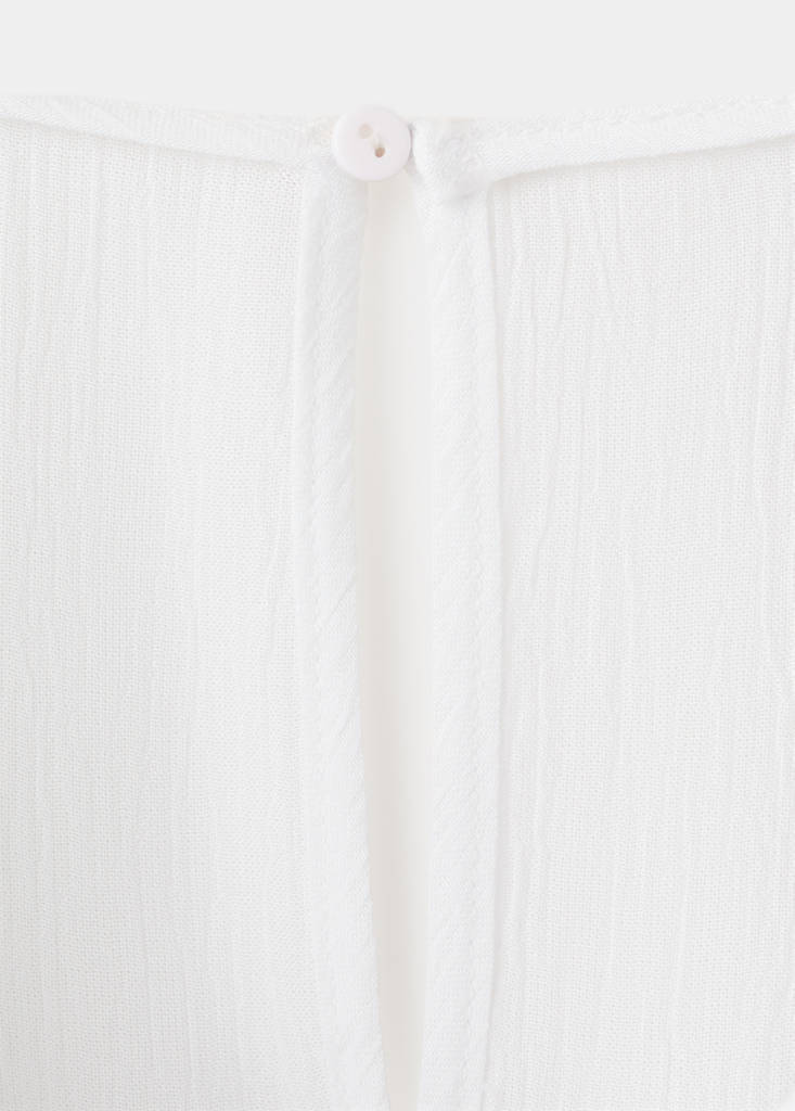 Flowing draped dress — Off White