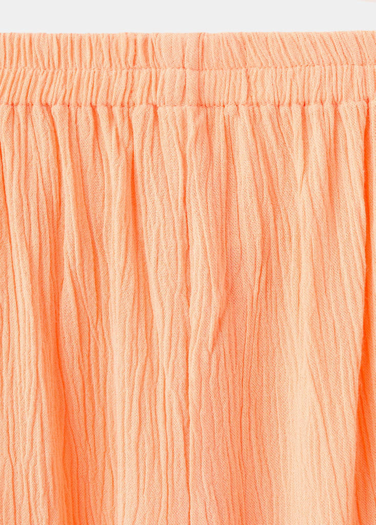 Fluid trousers with side openings — Peach