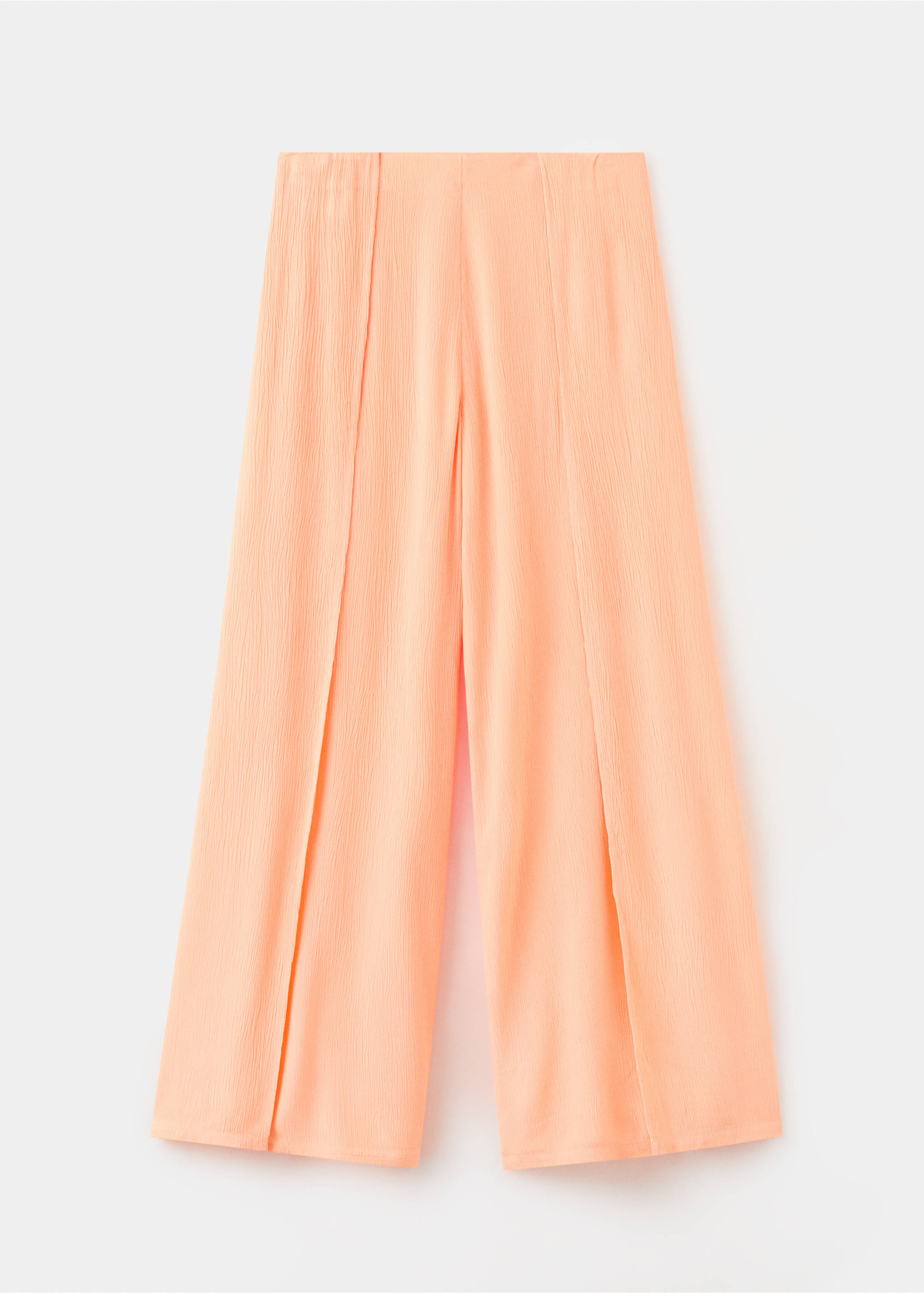 Fließende Hose mit seitlichen Schlitzen - Artikel ohne Model, Pfirsich. Ref: 27059212-00.