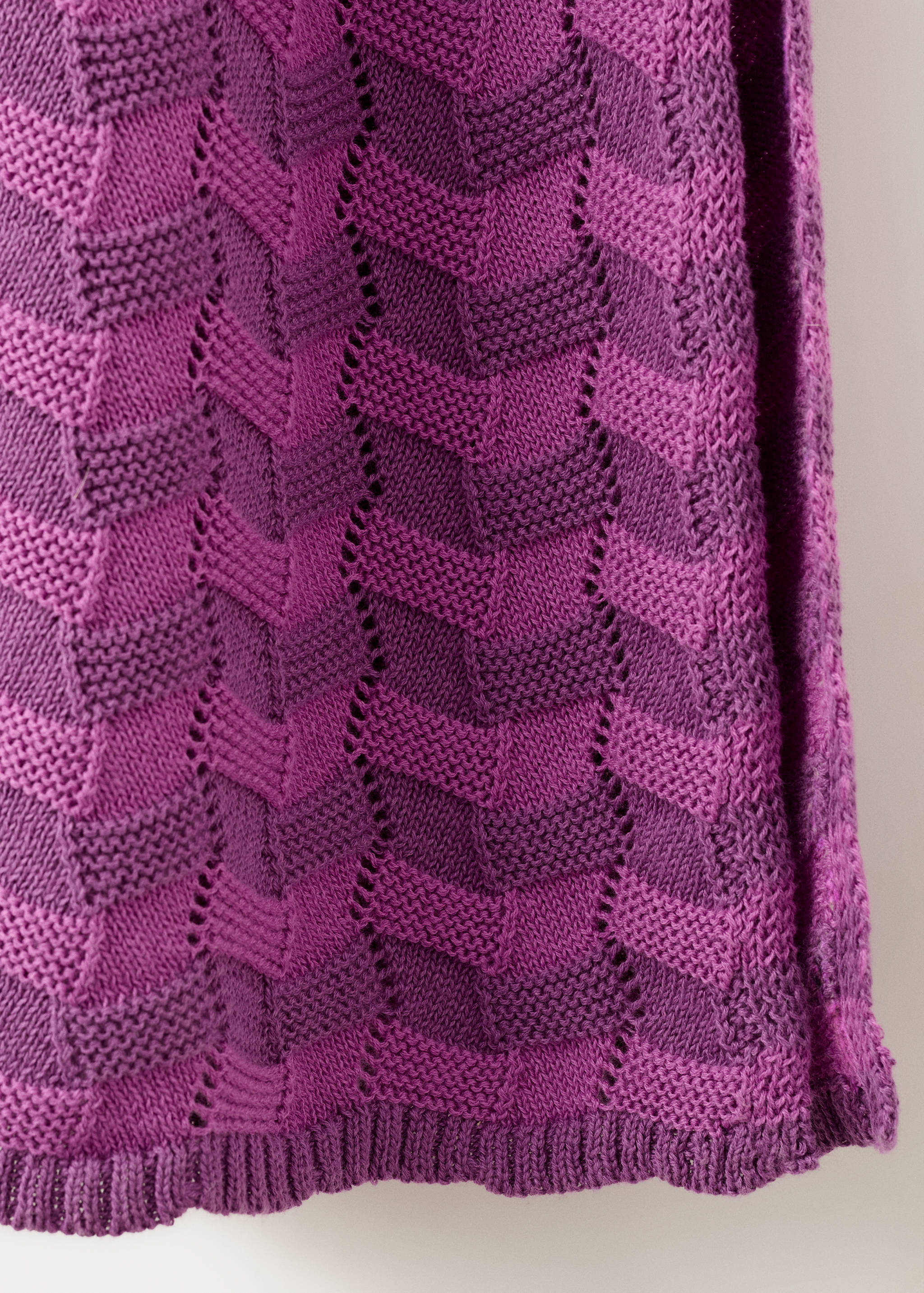 Open-knit dress with side opening - Details of the article 0