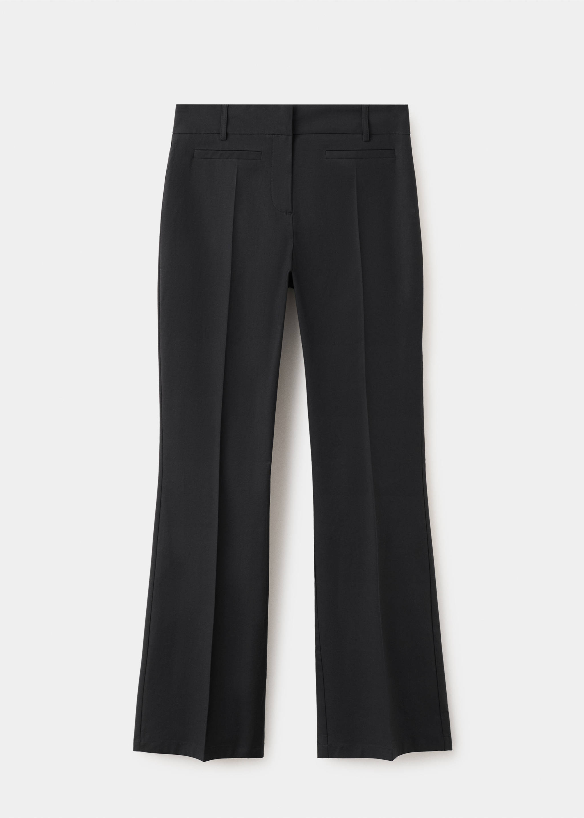 Straight-leg trousers with seam detail - Article without model, Black. Ref: 27059216-00.