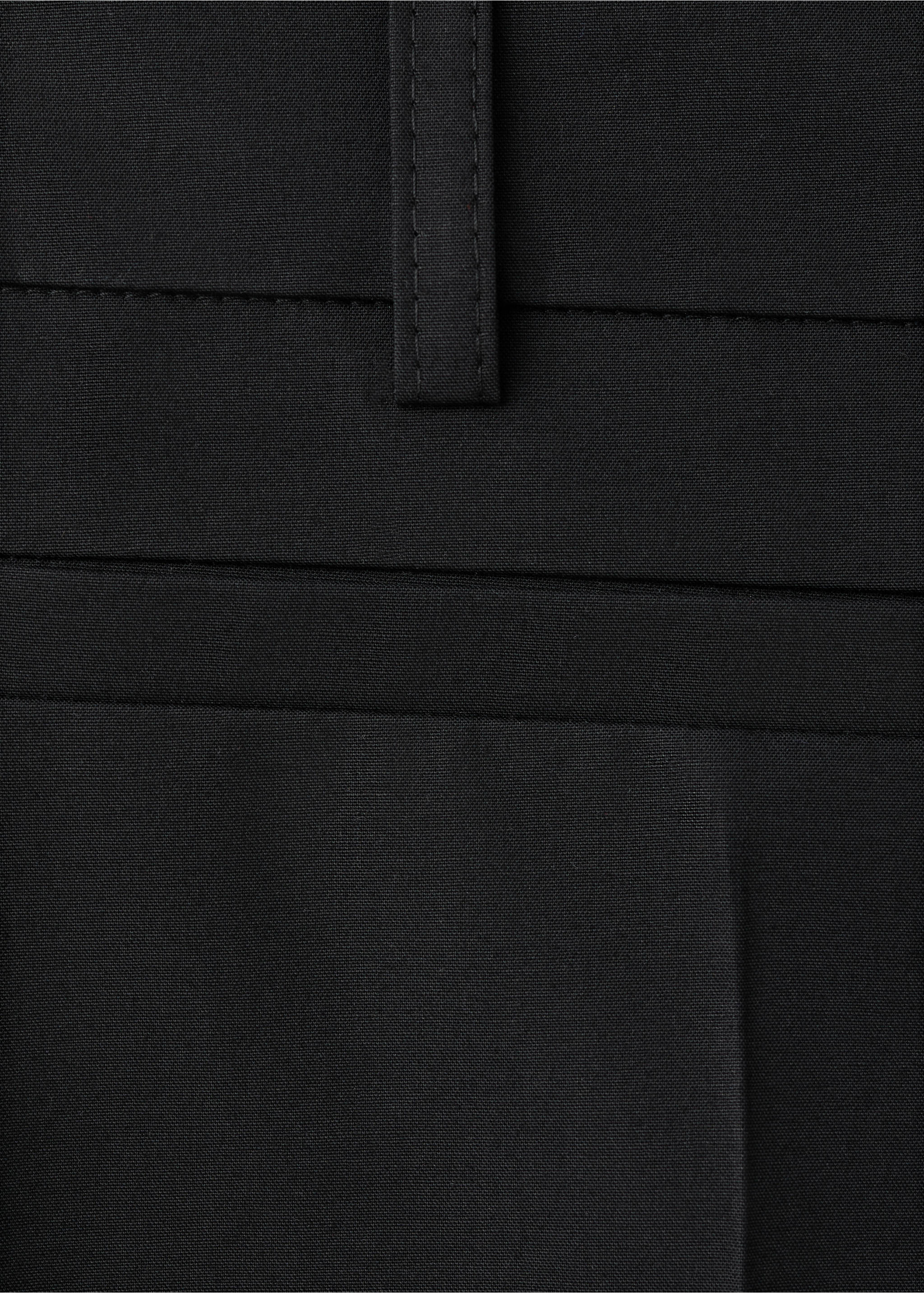 Straight-leg trousers with seam detail - Details of the article 0, Black. Ref: 27059216-00.