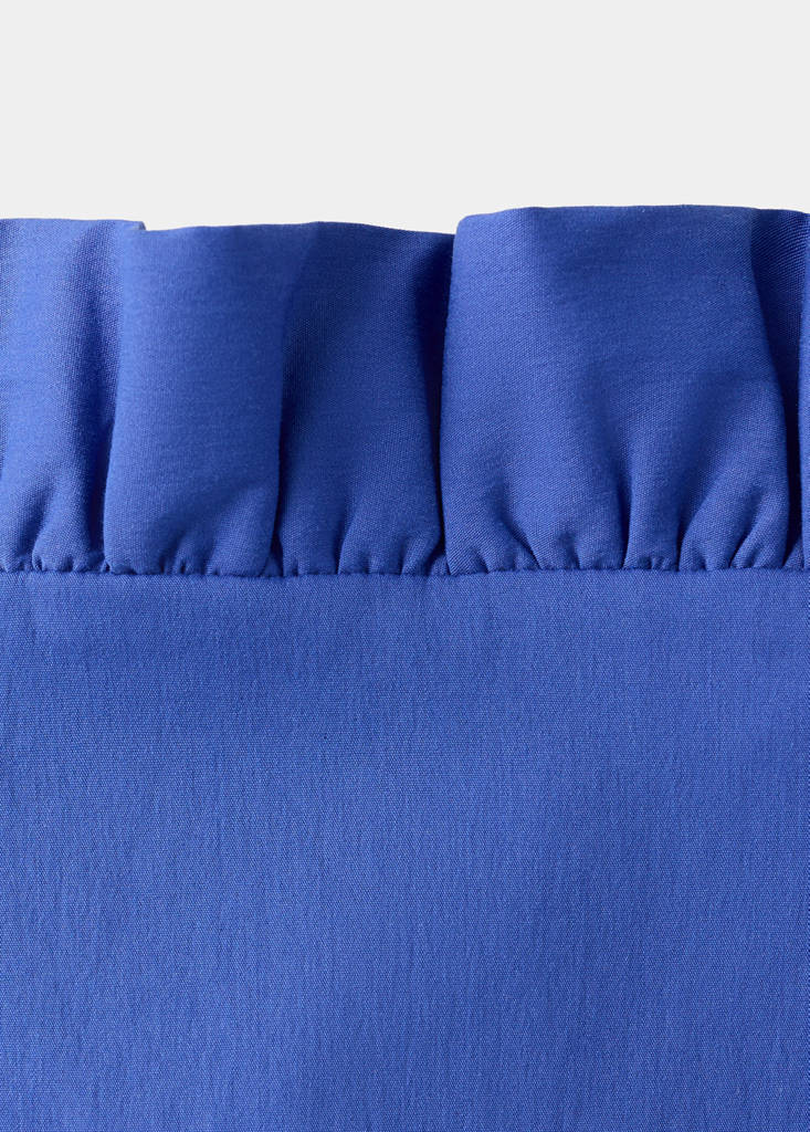 Open back crop top — Blue