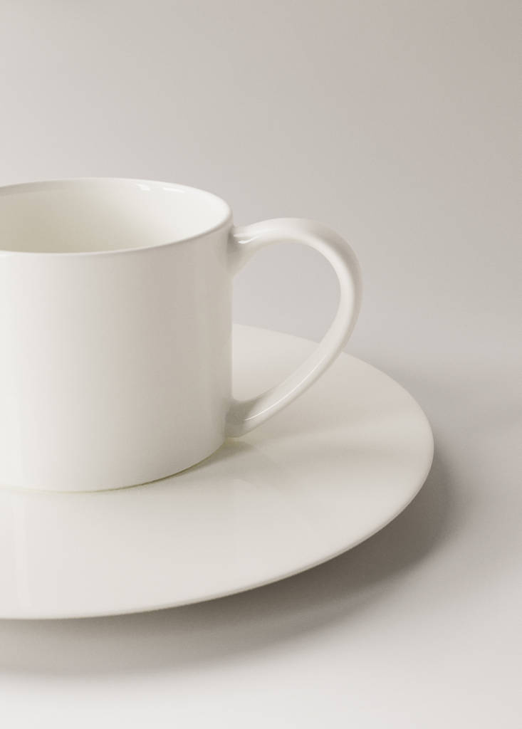 Premium espresso cup in ultralight bonne china — White