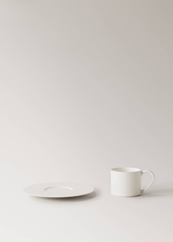 Premium espresso cup in ultralight bonne china — White