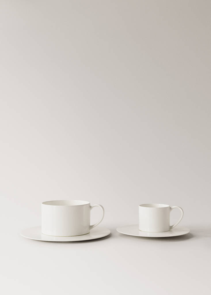 Premium espresso cup in ultralight bonne china — White
