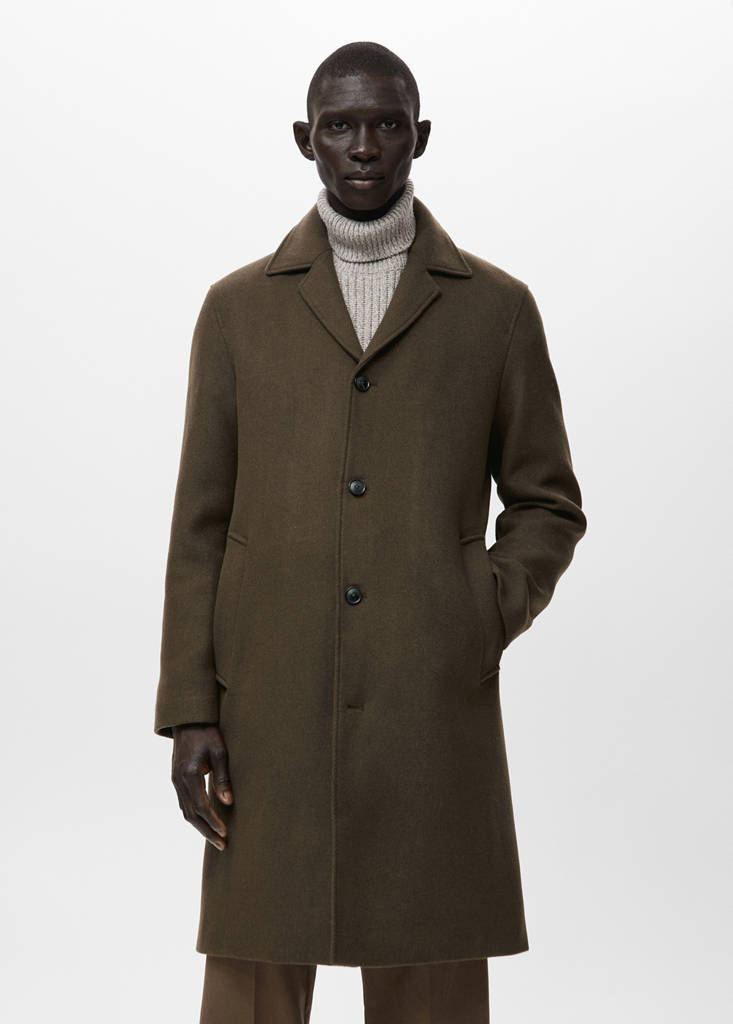 Men's wool coats 2026 | MANGO Ukraine