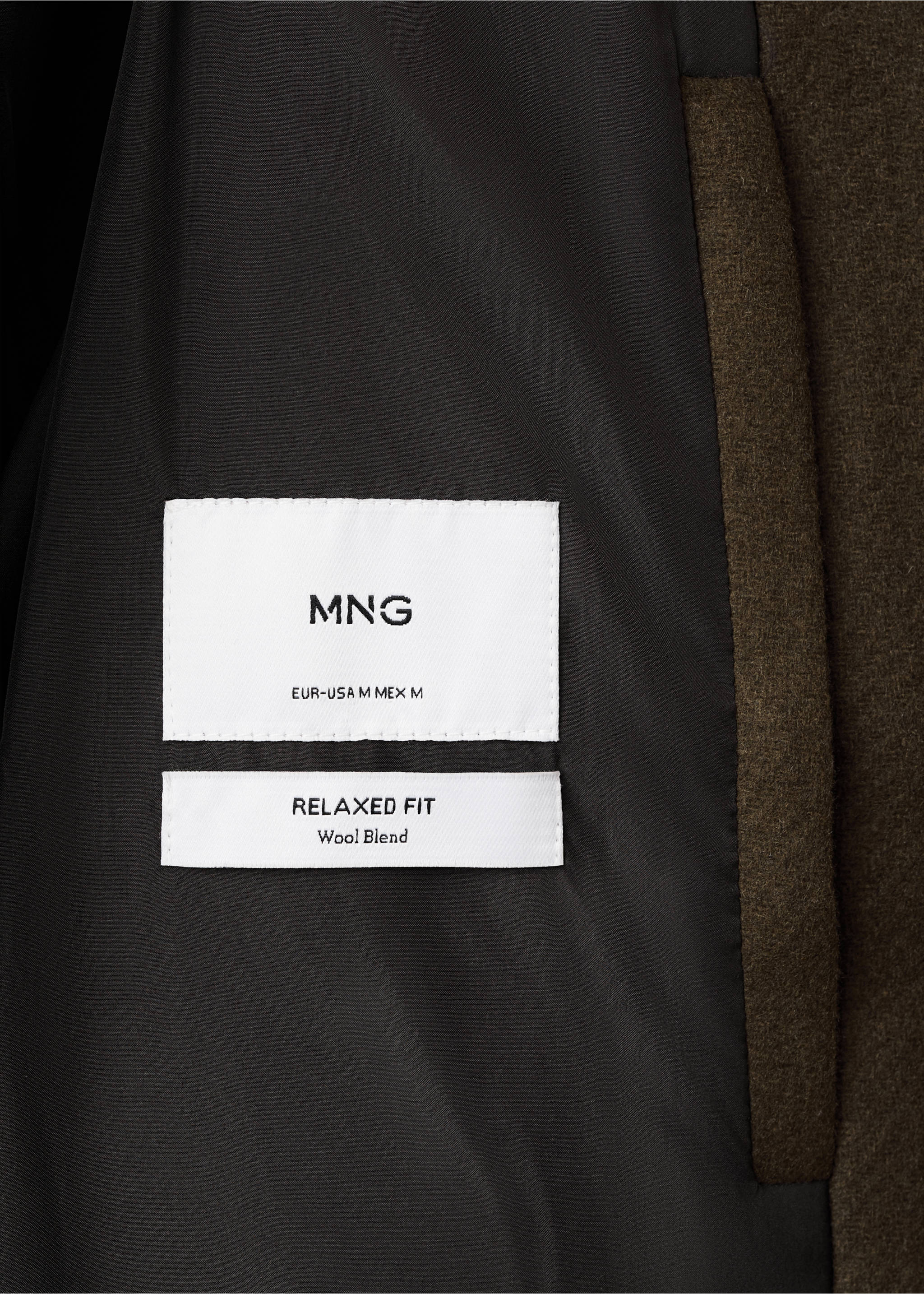 Classic wool blend coat - Details of the article 0, Brown. Ref: 27061173-00.