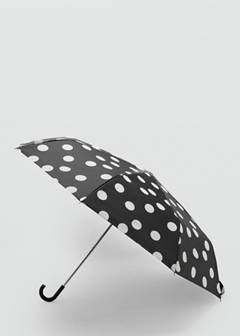 Polka-dot print umbrella — Black 3