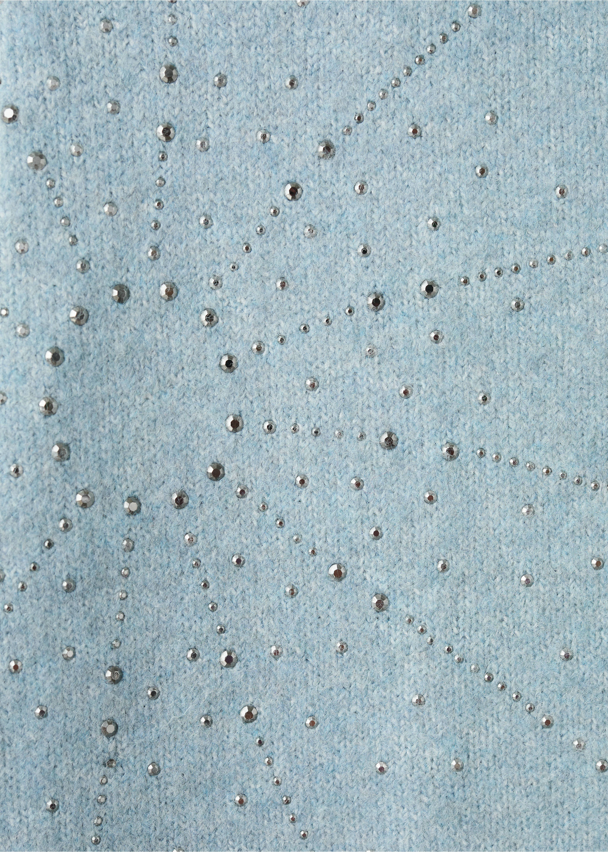 Jersey detalles strass - Detalle del artículo 8, Verde agua. Ref: 27061179-00.