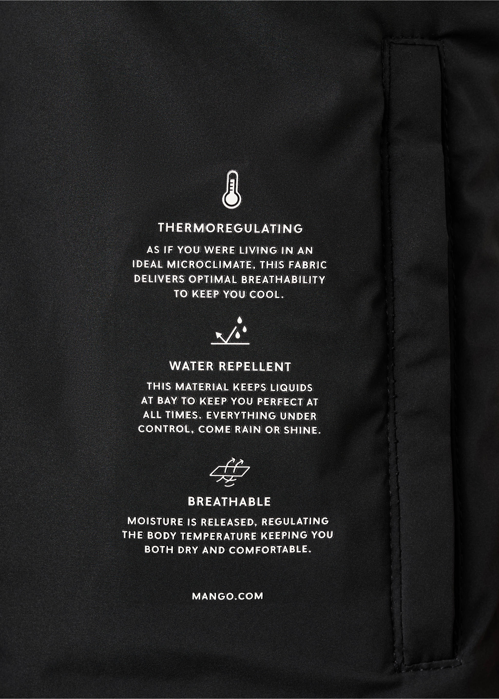 Anorak midi matelassé capuche - Détail de l'article 0, Noir. Ref: 27061184-00.