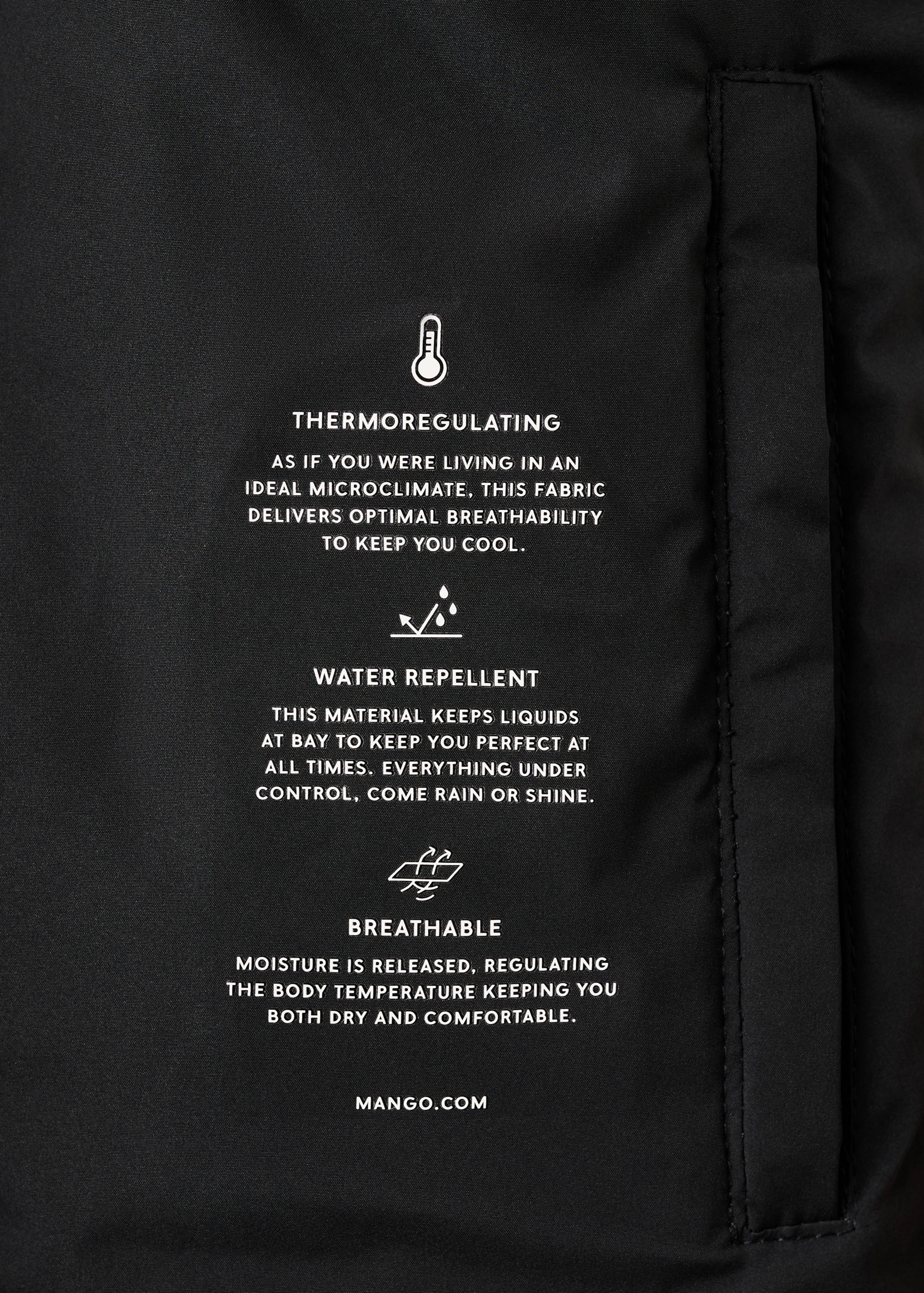 Anorak midi matelassé capuche - Détail de l'article 0