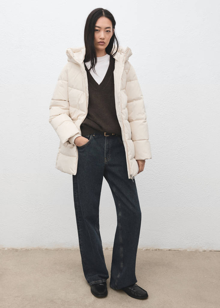 Hood puffer coat — Off White