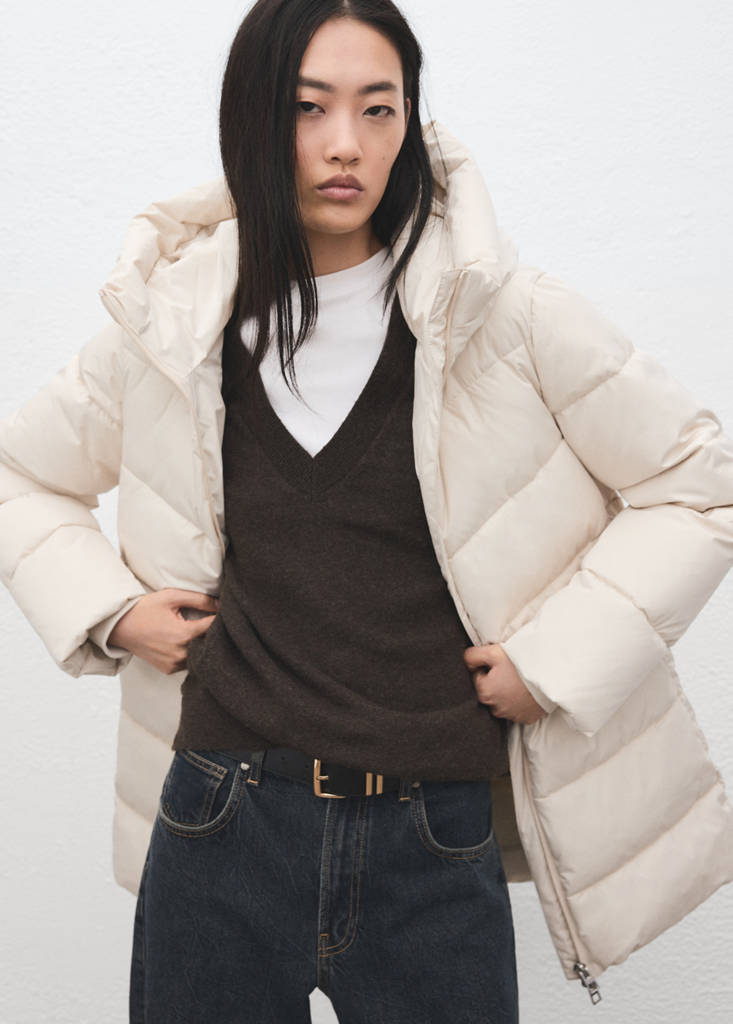Hood puffer coat — Off White