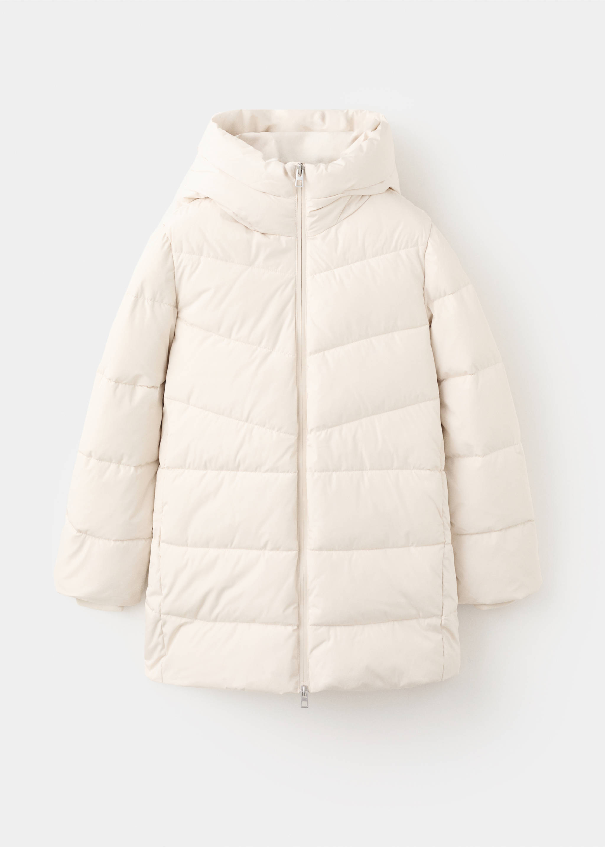 Hood puffer coat - Article without model, Off White. Ref: 27061185-00.