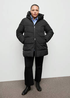 Hood puffer coat — Black 11