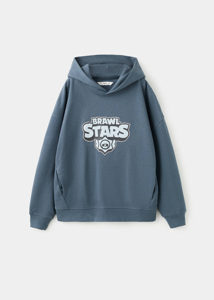 MANGO KIDS - Sweat-shirt Brawl Stars bleu - 7-8 ans - Garçon