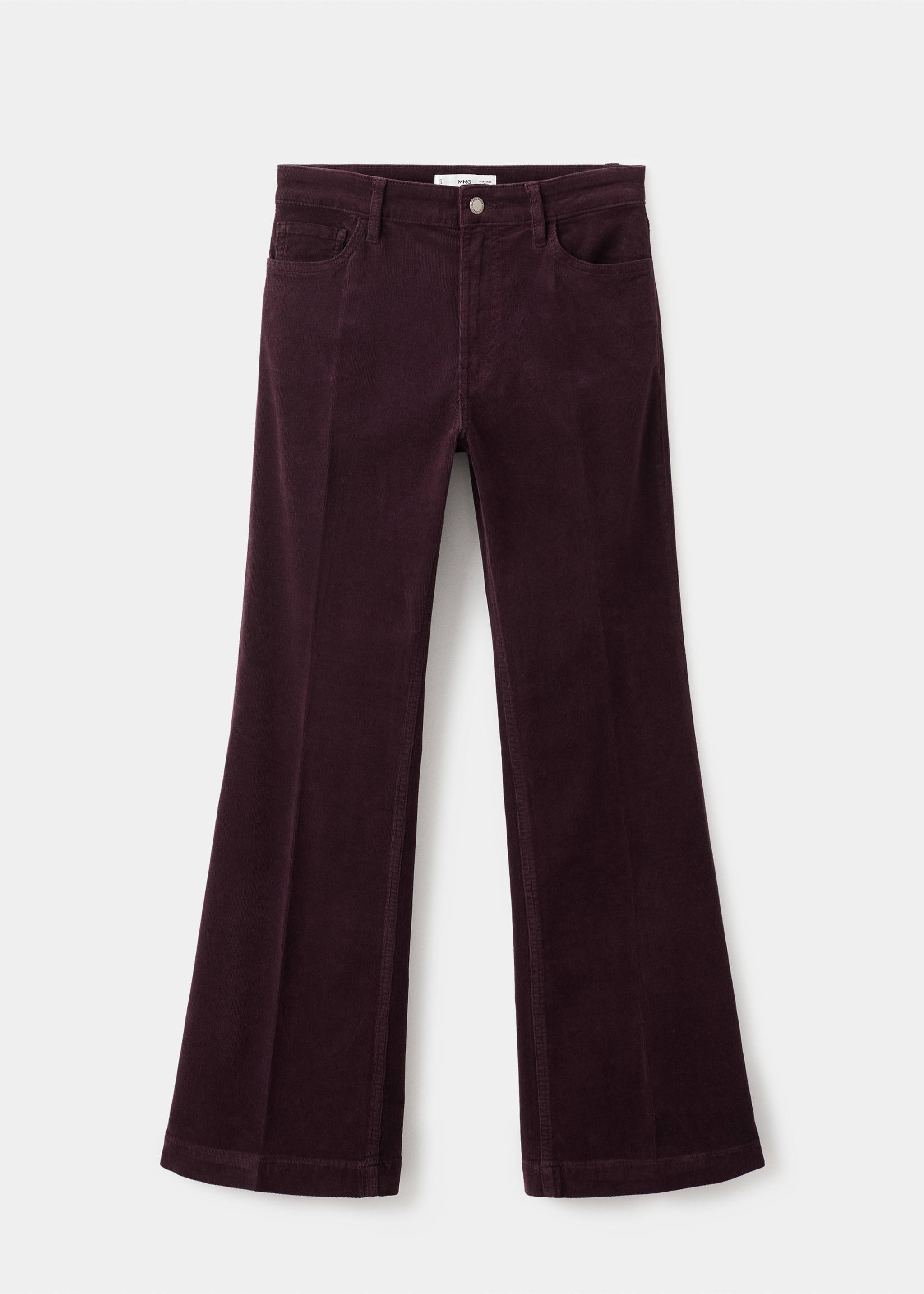 Corduroy flared jeans - Article without model, Wine. Ref: 27061187-00.