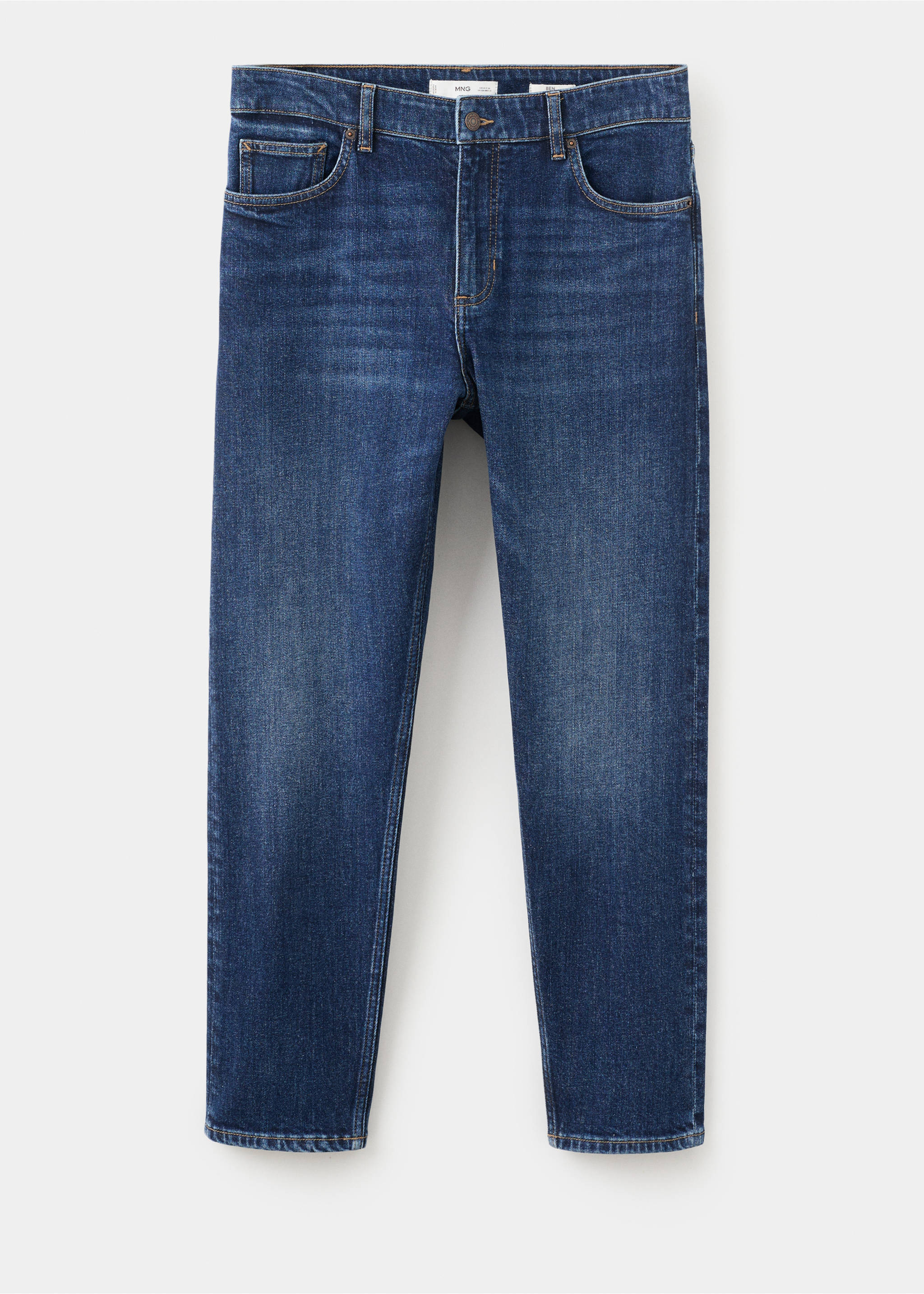 Ben cropped tapered-fit jeans - Article without model, Dark Blue. Ref: 27061190-00.