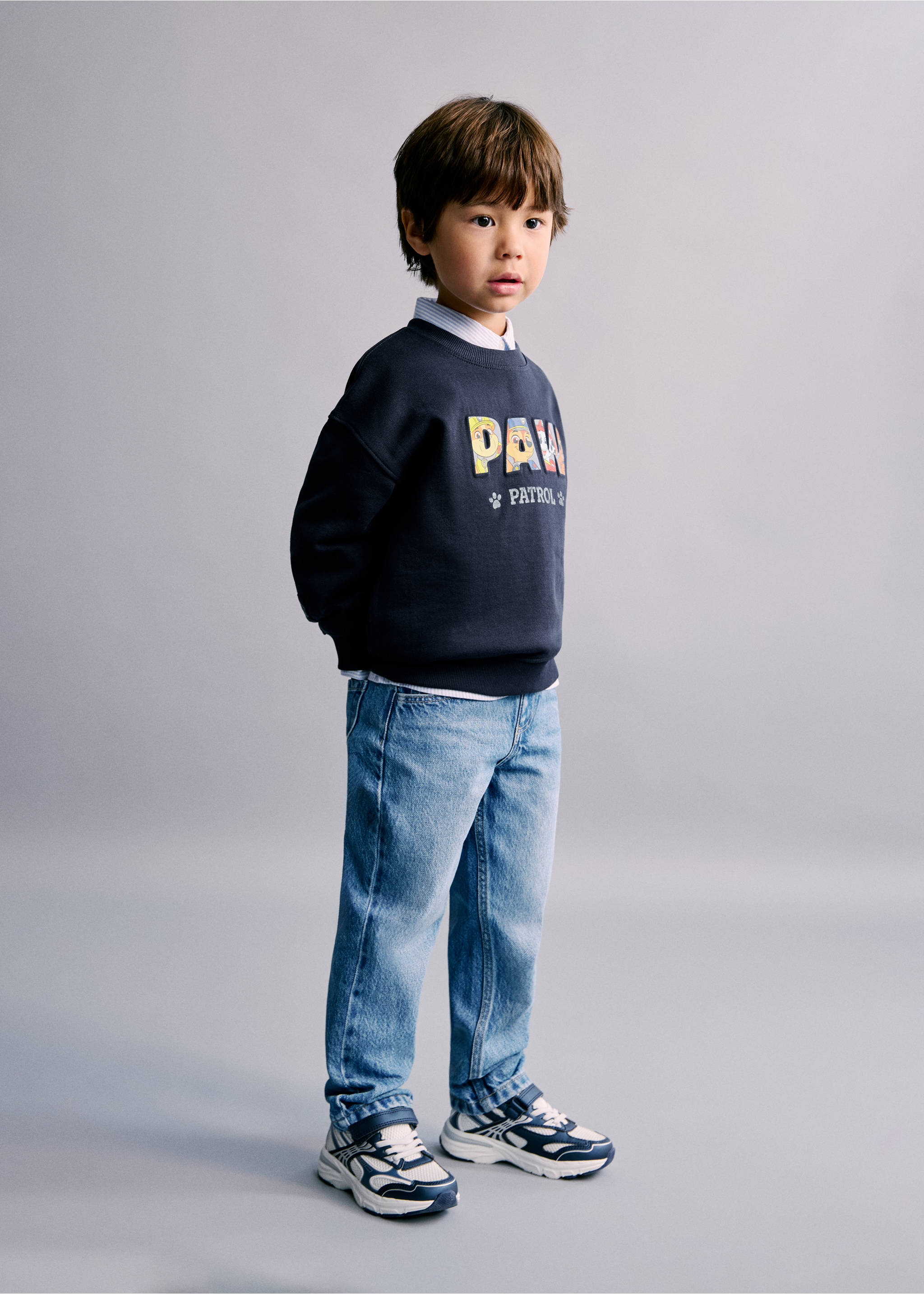 Sweatshirt da Patrulha Pata - Plano geral, Azul-marinho. Ref: 27061193-00.