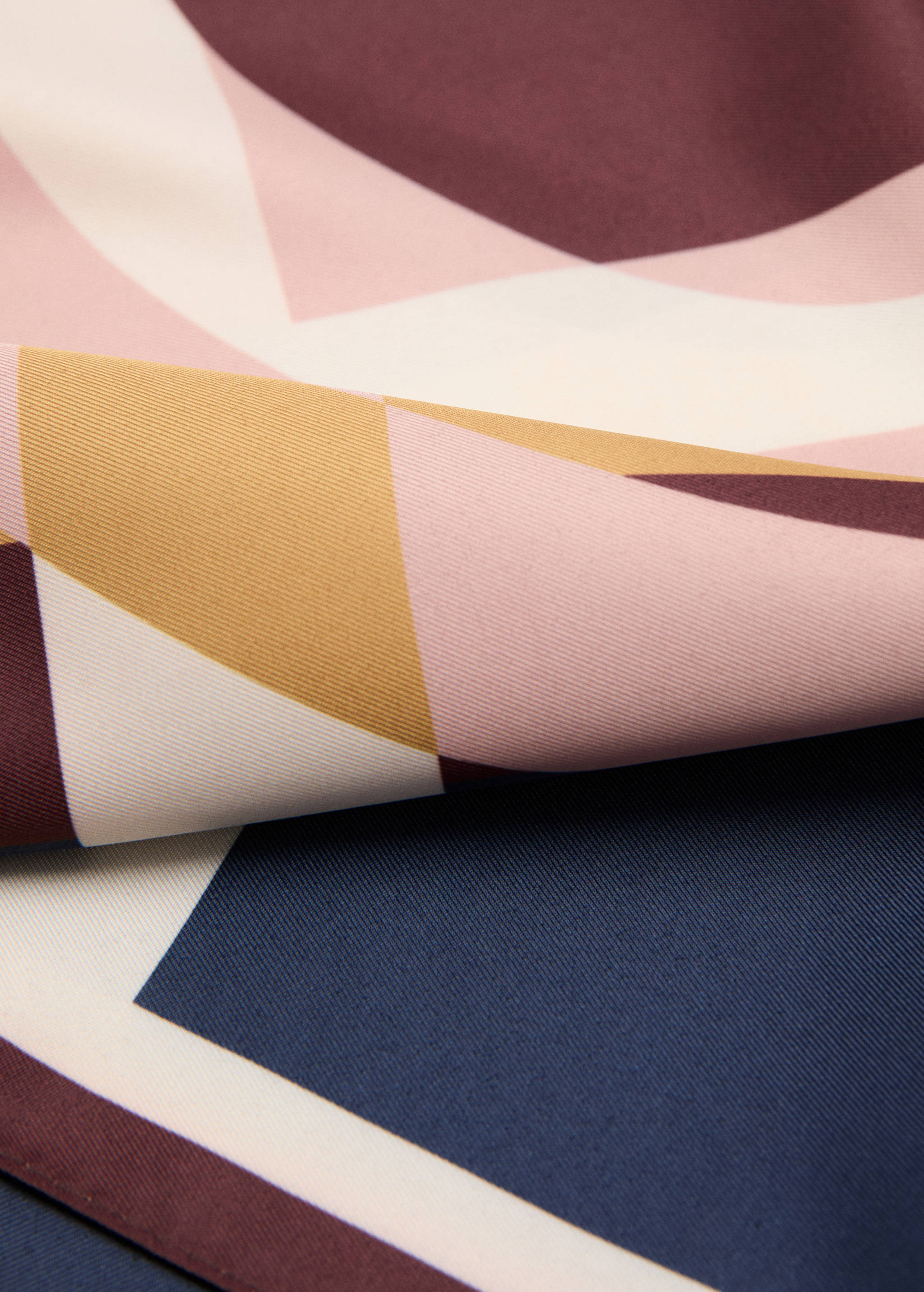 Geometric printed foulard - Medium plane