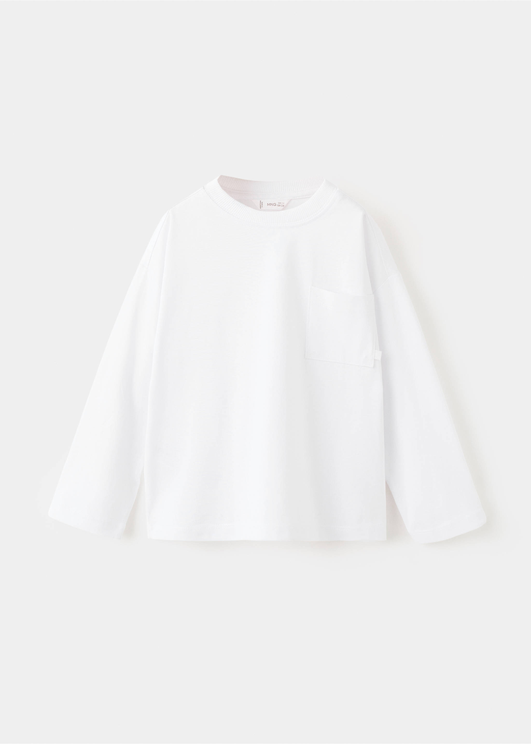 Pocket cotton T-shirt - Article without model, White. Ref: 27061196-00.