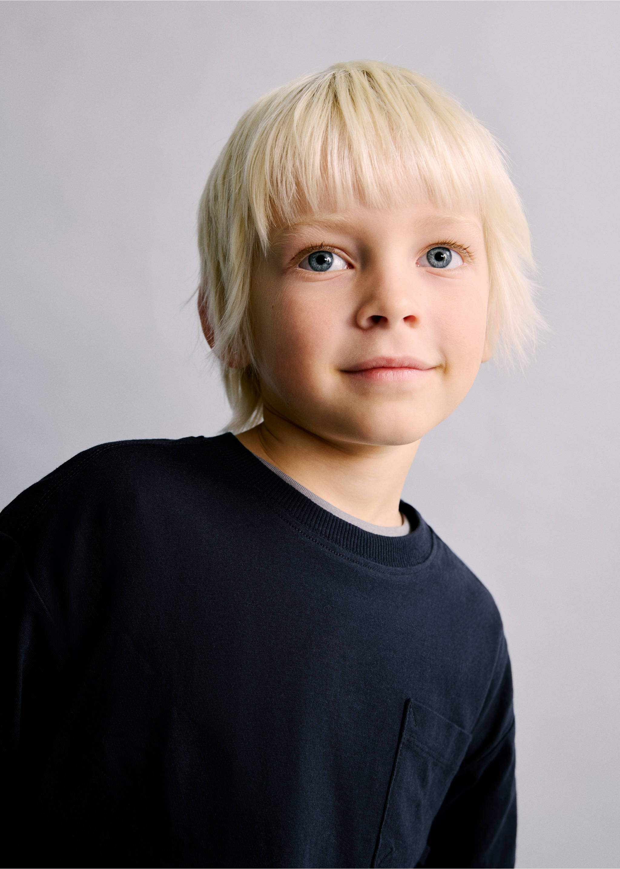 Pocket cotton T-shirt - Details of the article 1, Navy. Ref: 27061196-00.