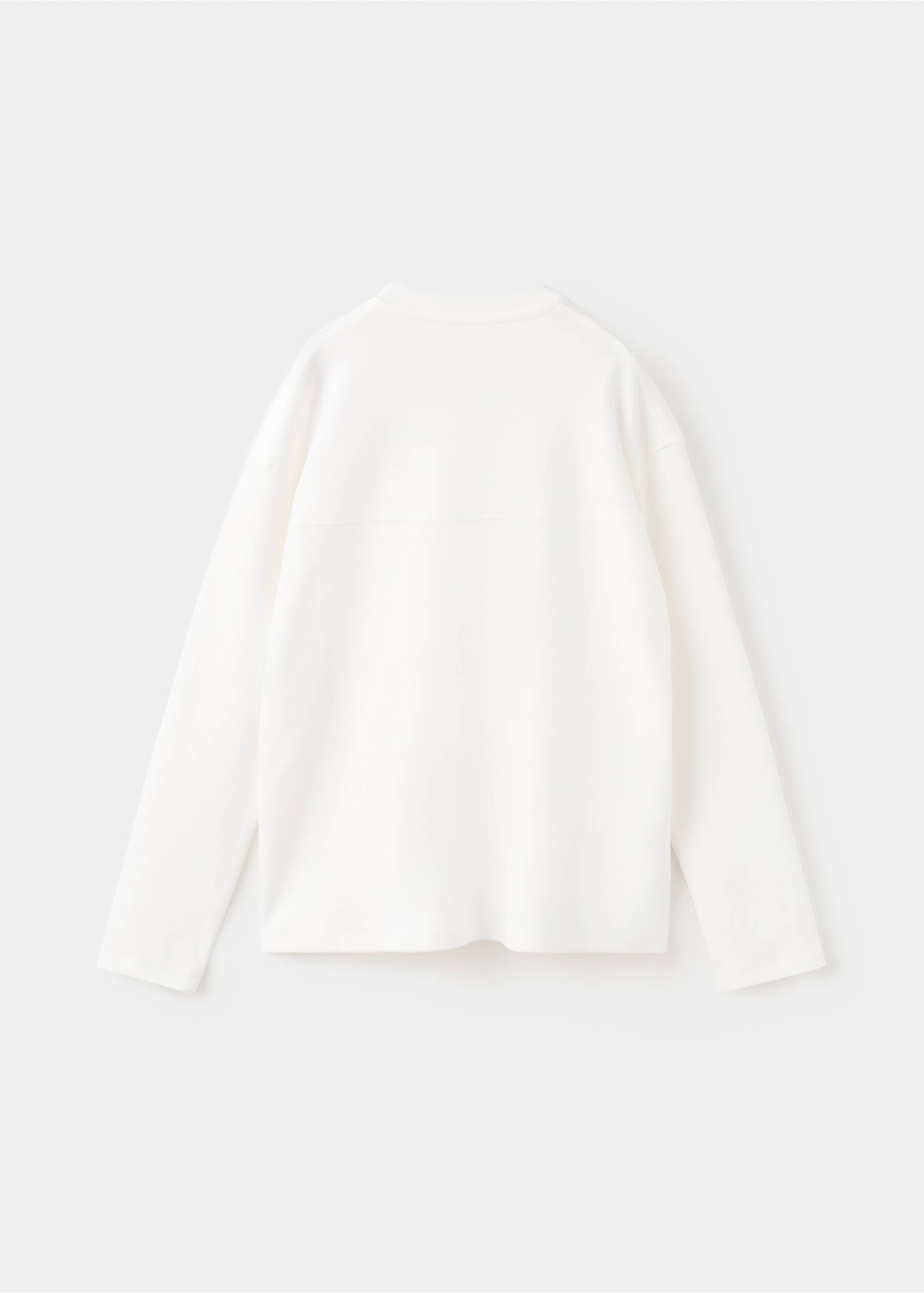 T-shirt with pocket and seam detail - Reverse of the article, Off White. Ref: 27061197-00.