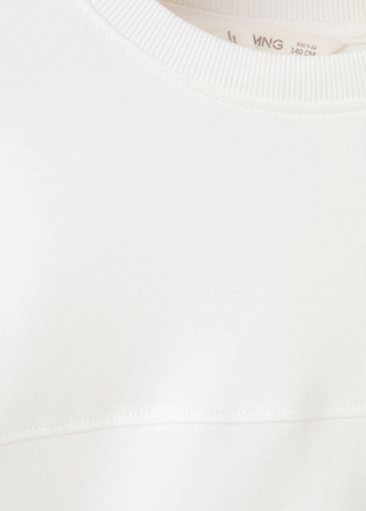 T-shirt with pocket and seam detail — Off White