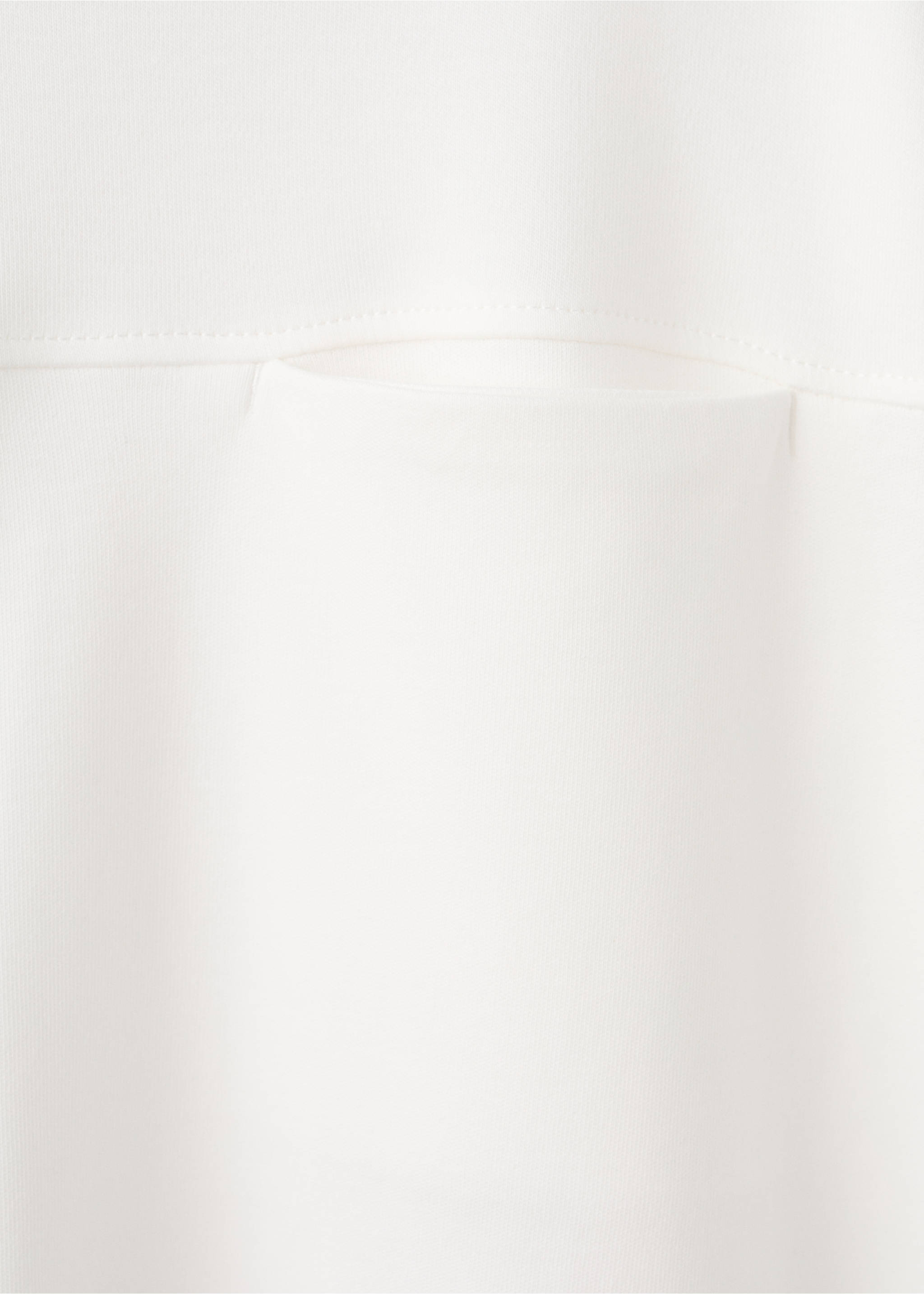 T-shirt with pocket and seam detail - Details of the article 0, Off White. Ref: 27061197-00.