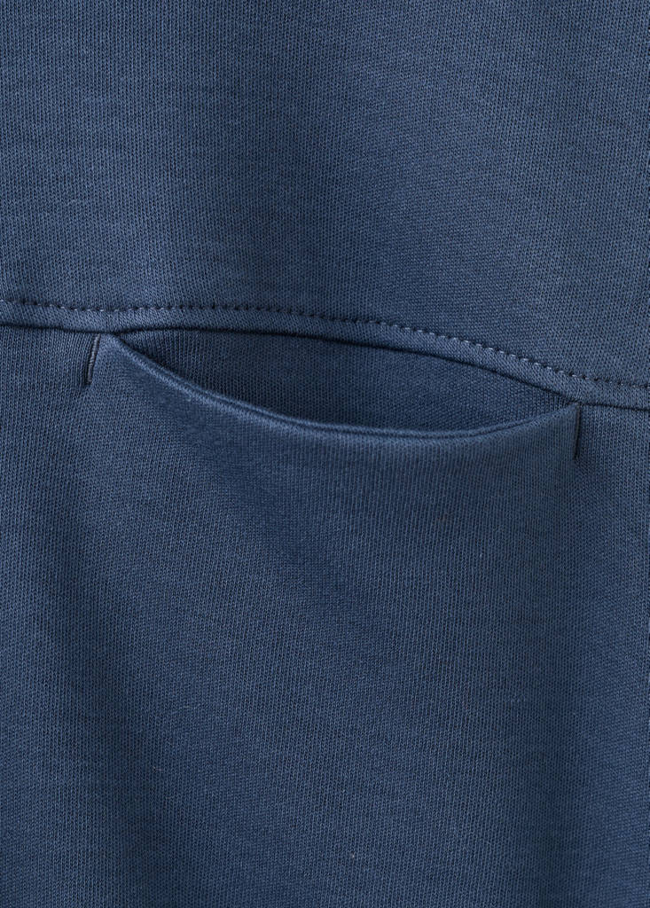 T-shirt with pocket and seam detail — Night Blue