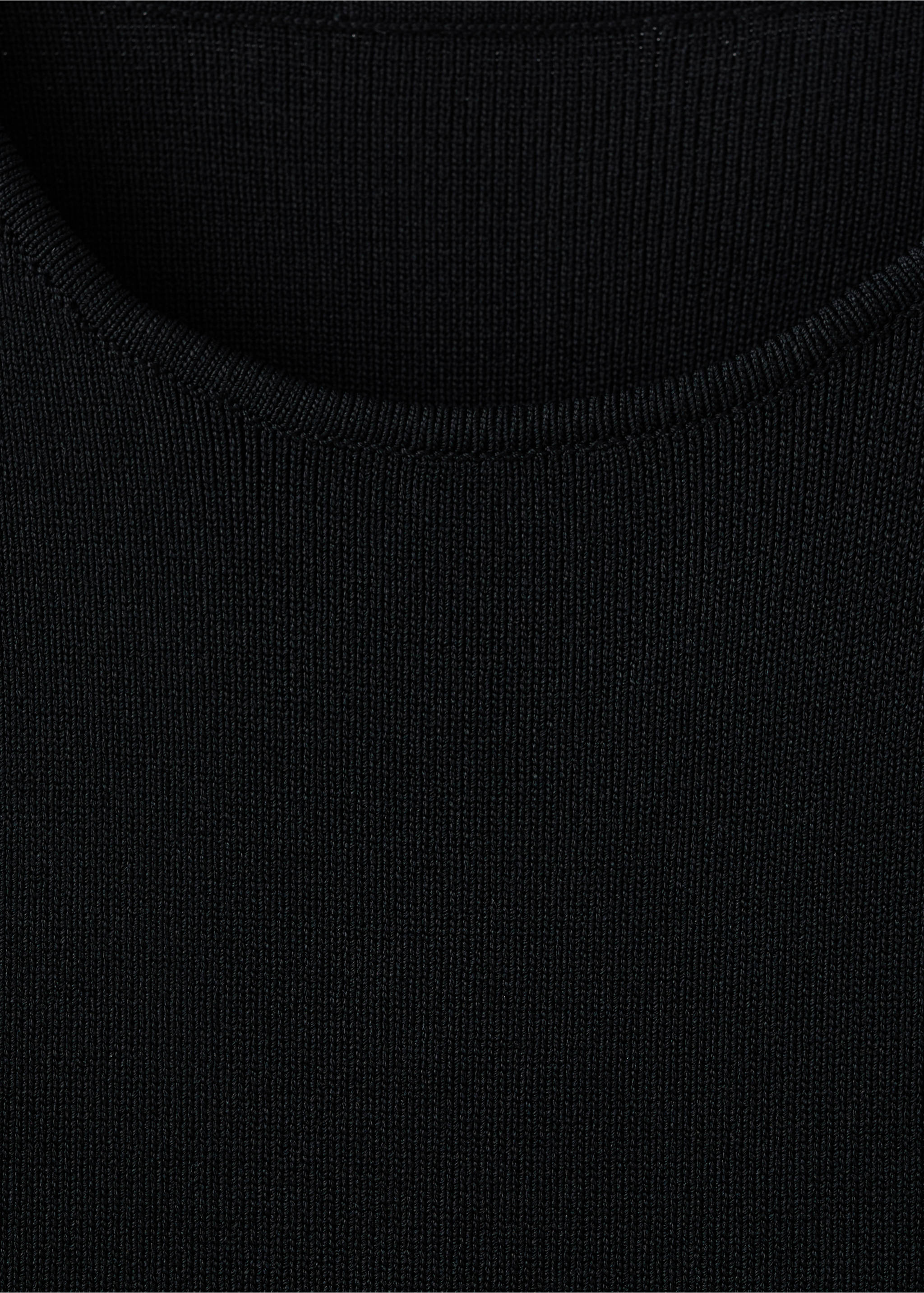 Tüy detaylı triko bluz - Ürün detayı 8, Siyah. Ref: 27061198-00.