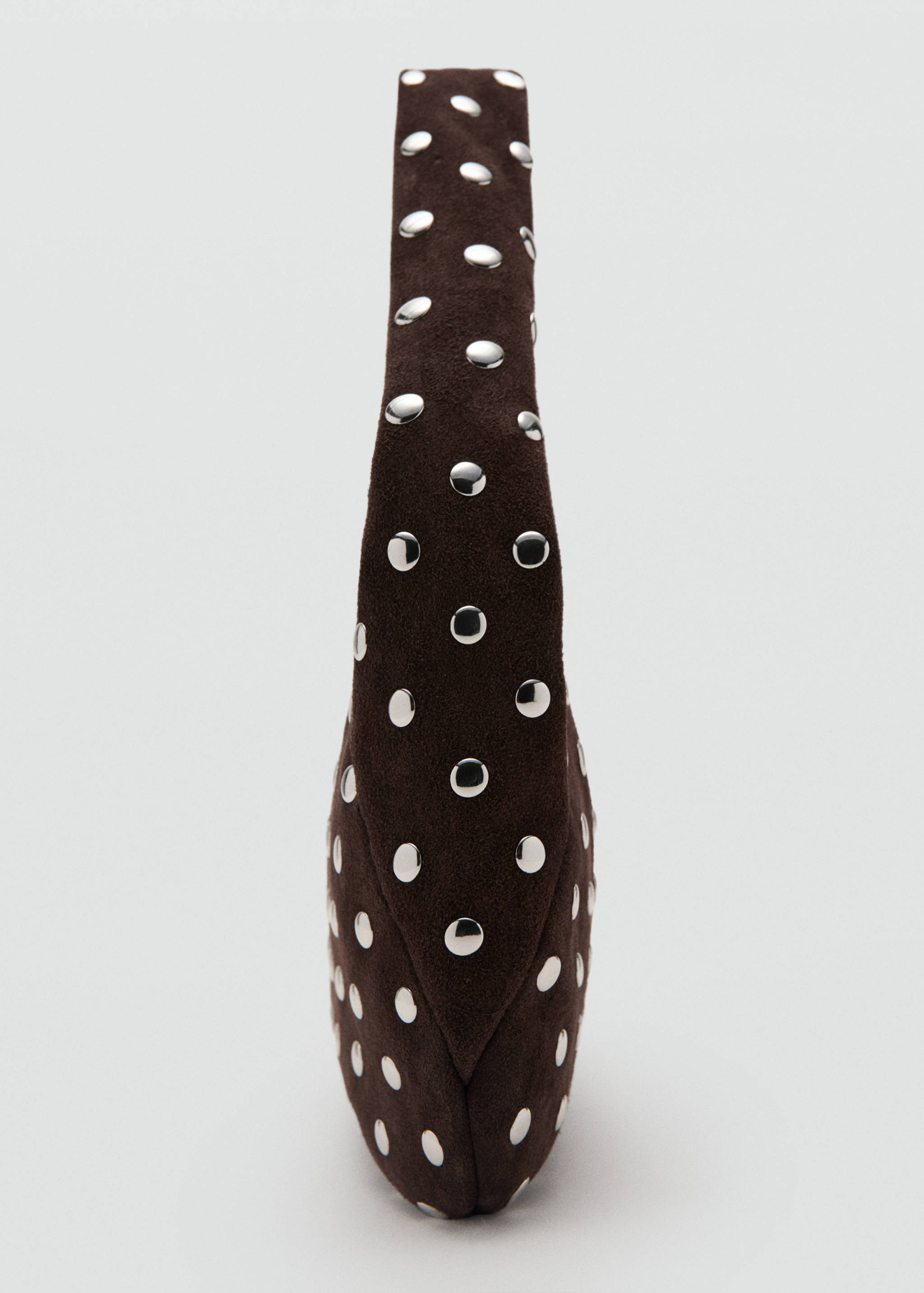 Suede studded shoulder bag - Details of the article 1