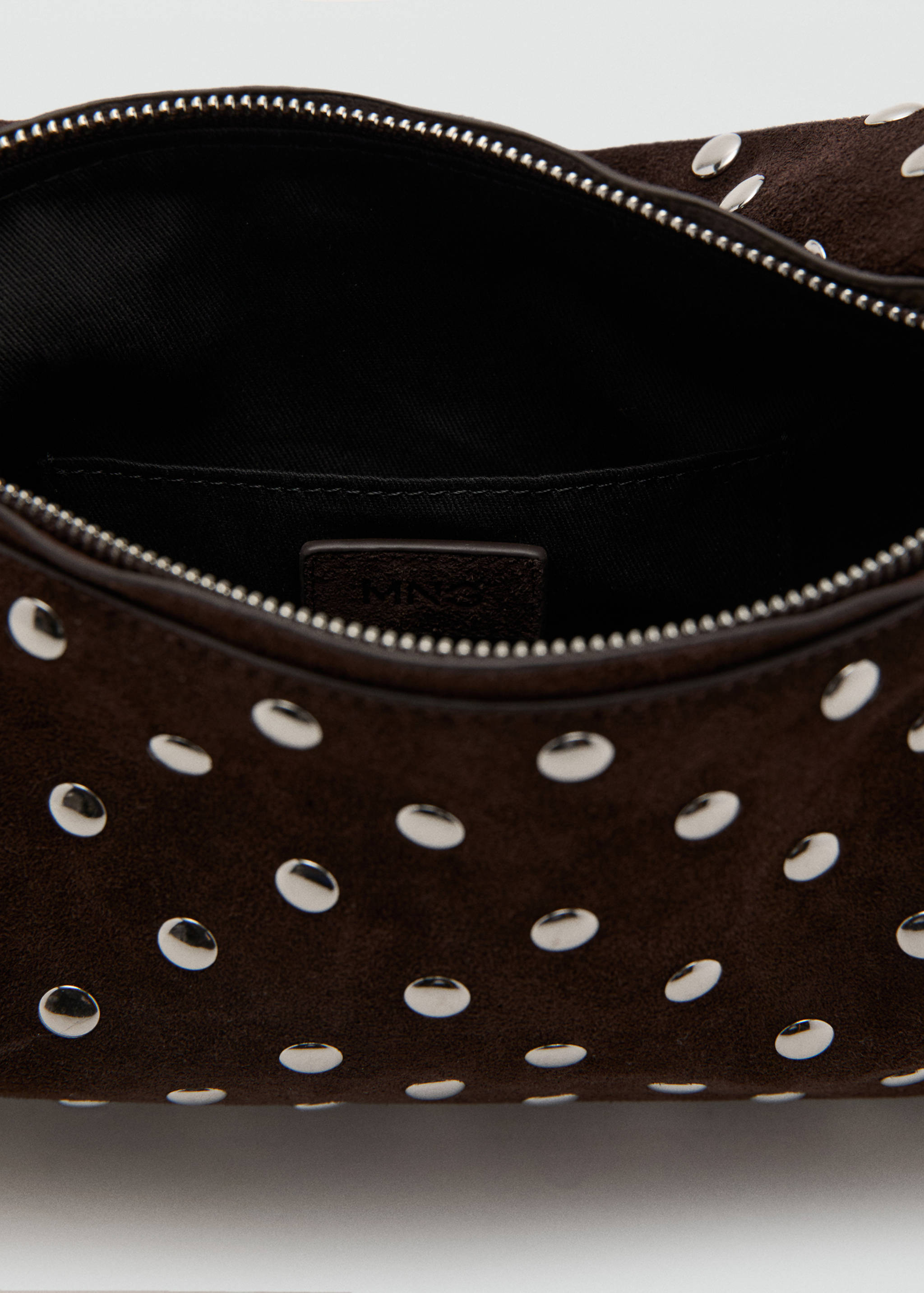 Suede studded shoulder bag - Details of the article 2
