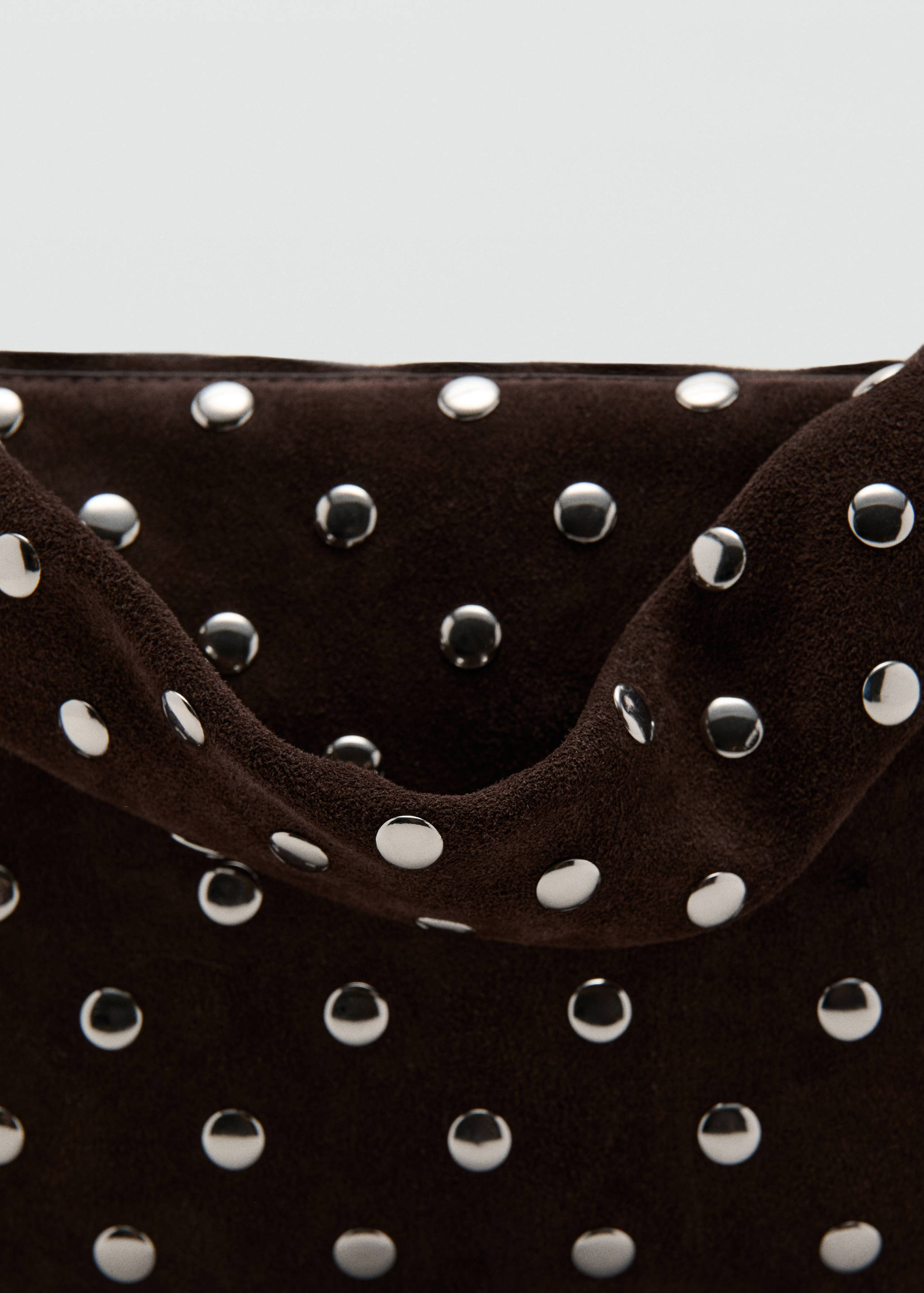 Suede studded shoulder bag - Details of the article 3