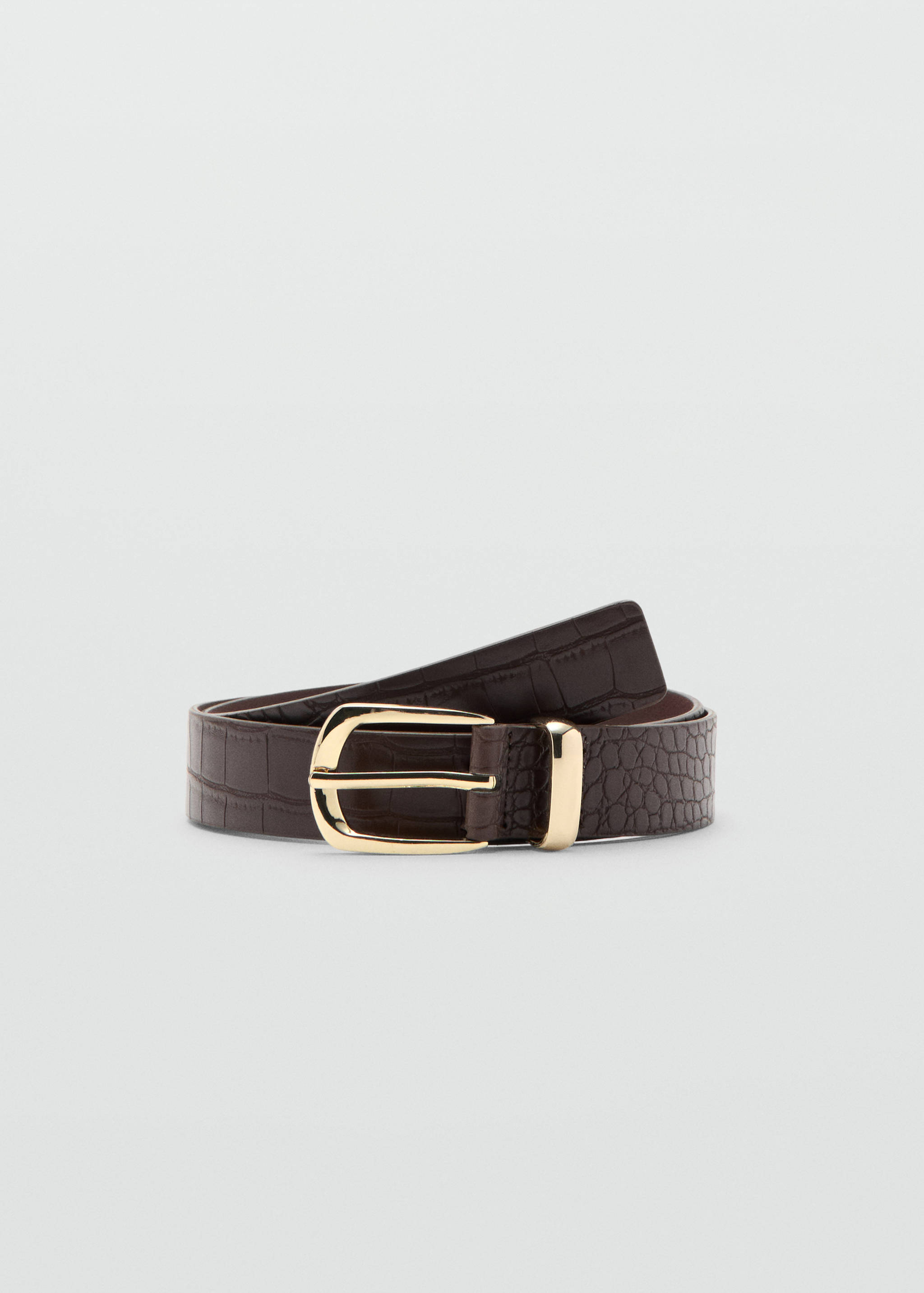 Croco faux-leather belt - Article without model