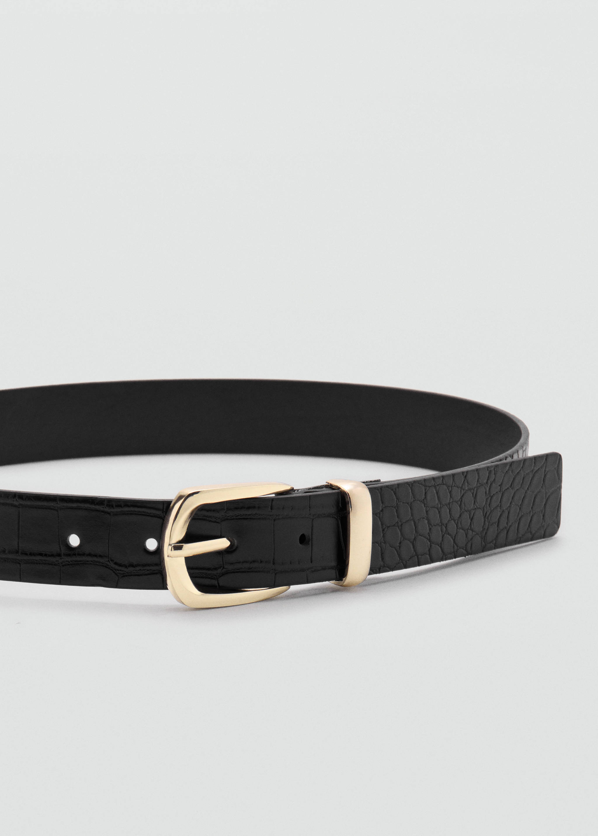 Croco faux-leather belt - Details of the article 1
