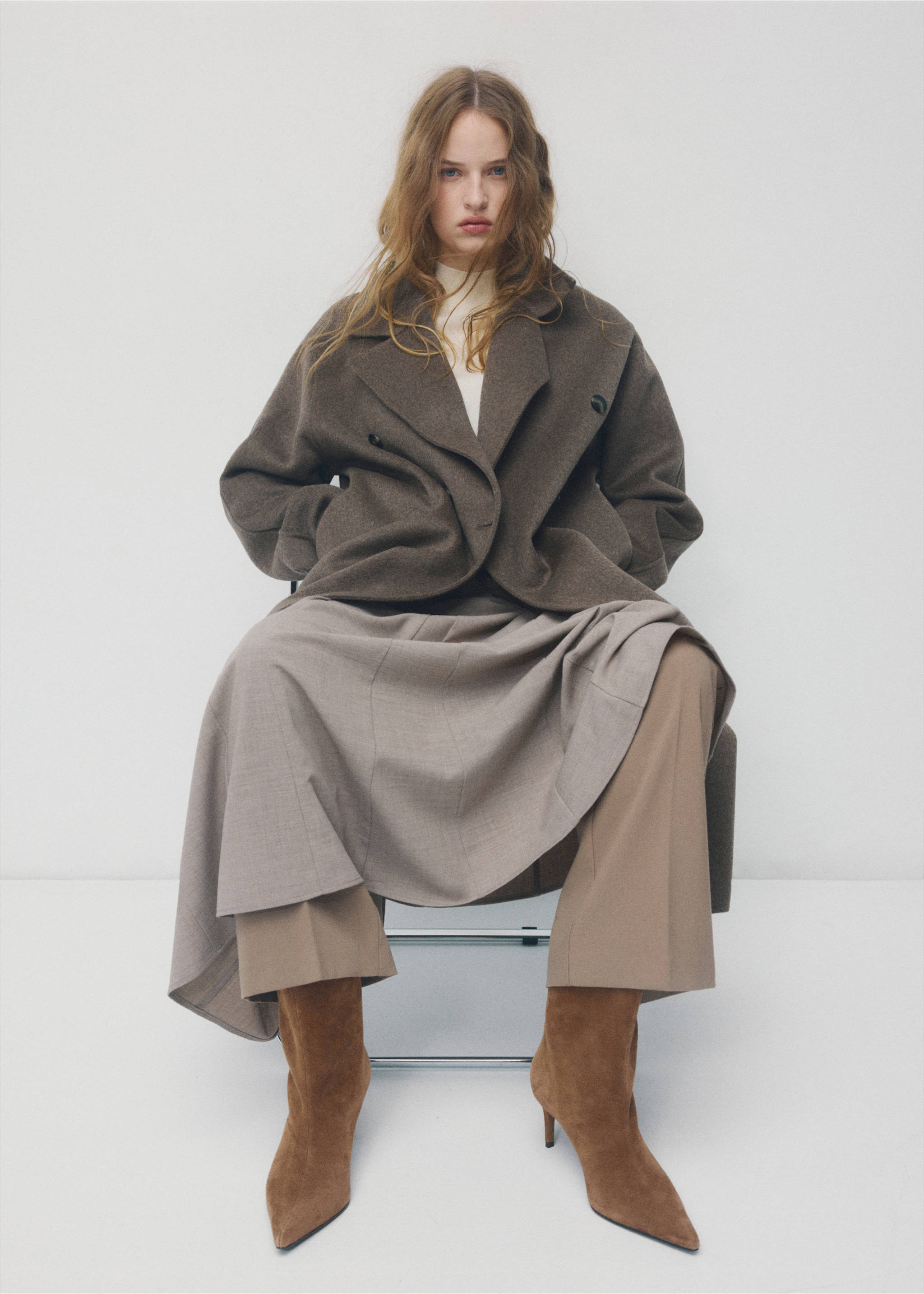 Pointed toe ankle boot - General plane, Medium Brown. Ref: 27061211-00.