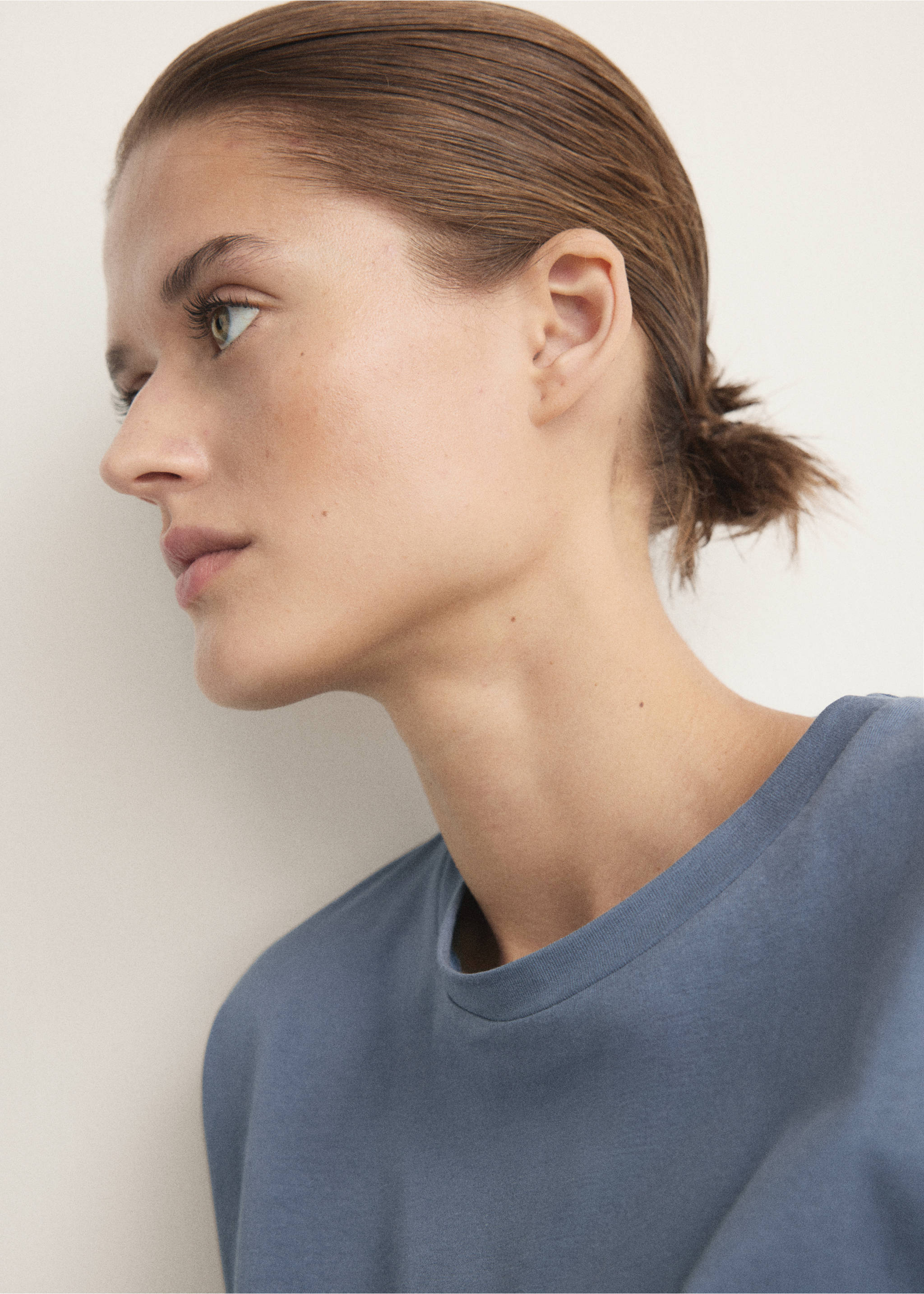 Pyjama deux pièces coton ,manches courtes - Détail de l'article 6, Bleu encre. Ref: 27061216-00.