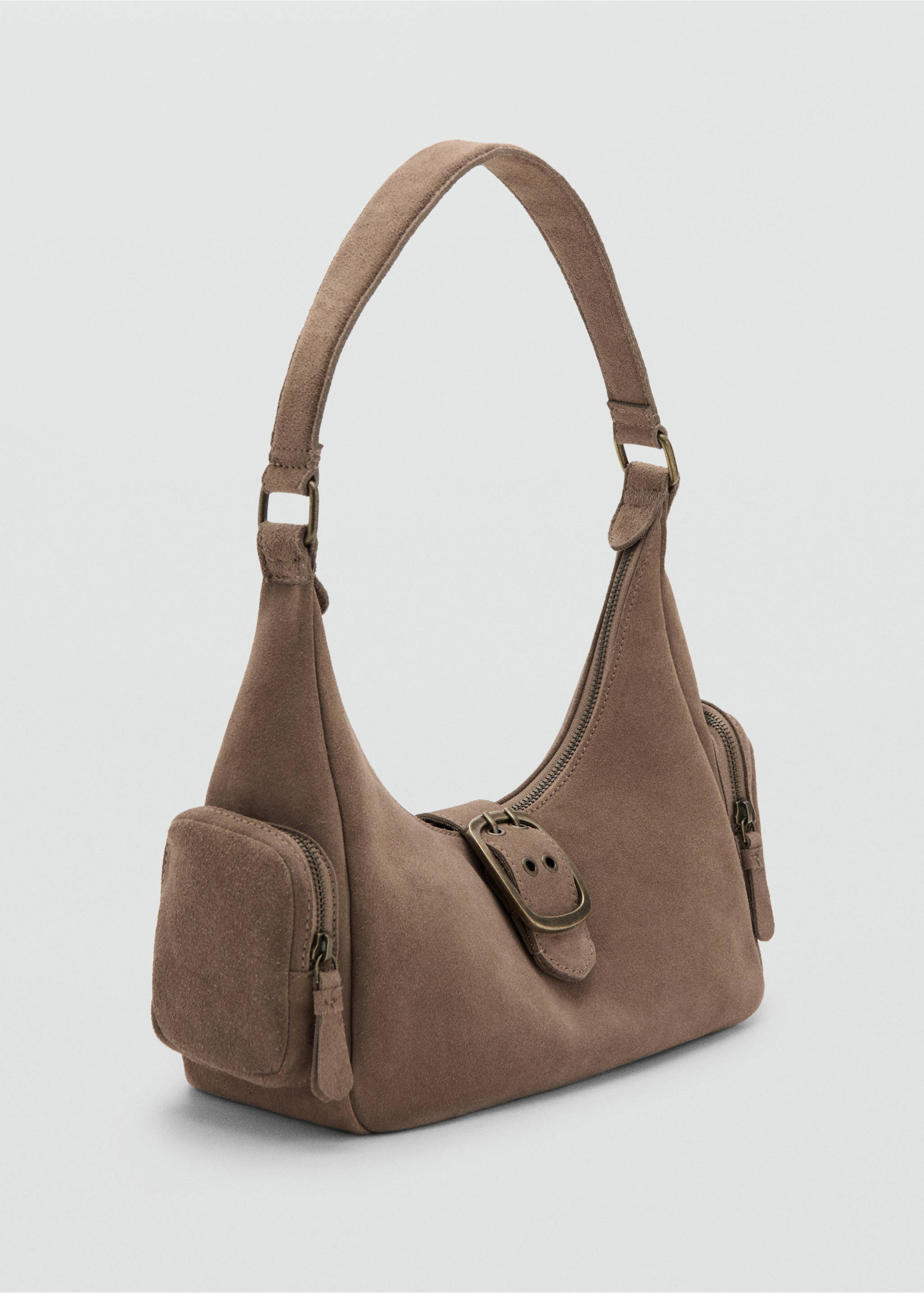 Buckle leather bag - Medium plane, Medium Brown. Ref: 27061220-00.