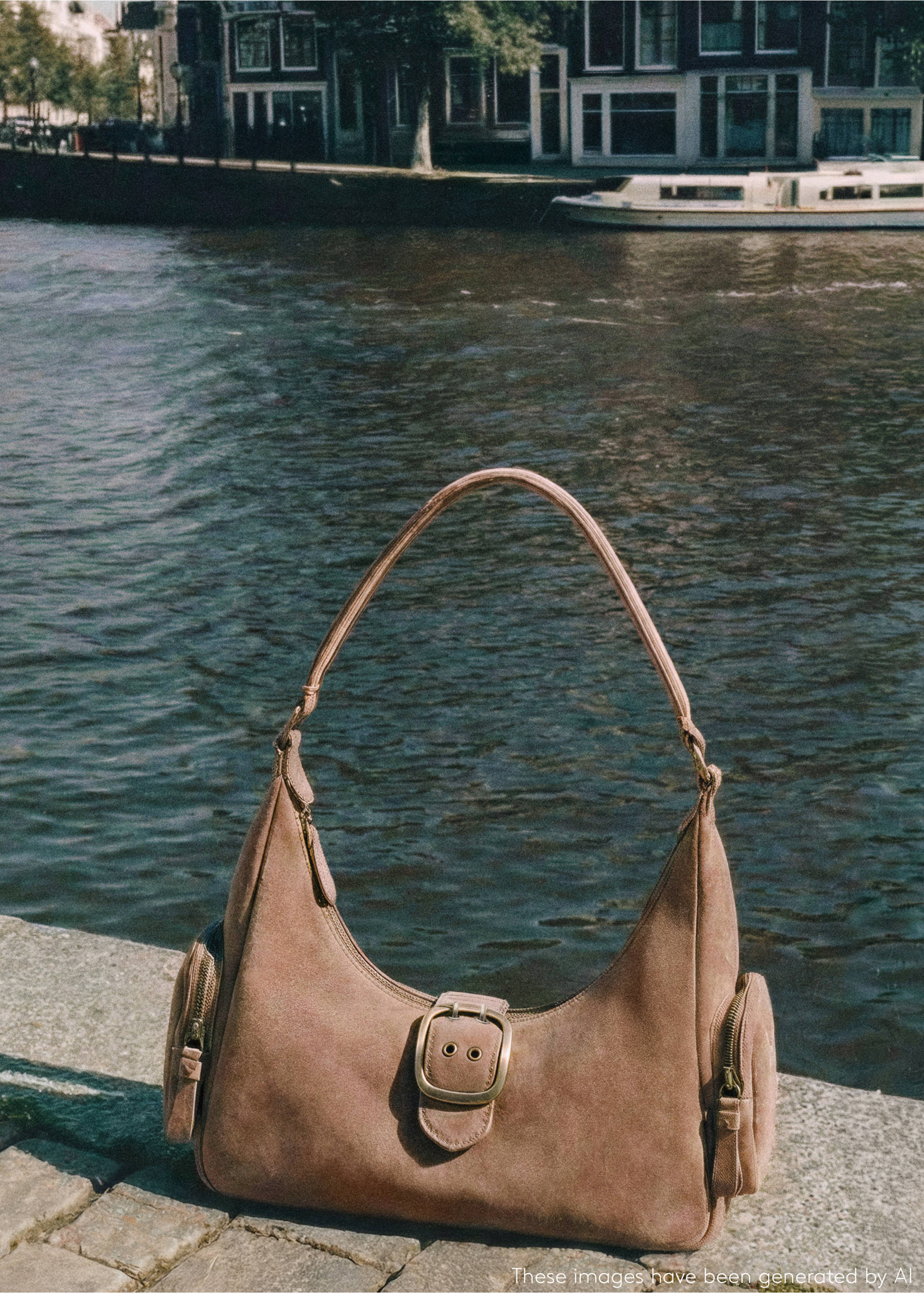 Buckle leather bag - Details of the article 5, Medium Brown. Ref: 27061220-00.