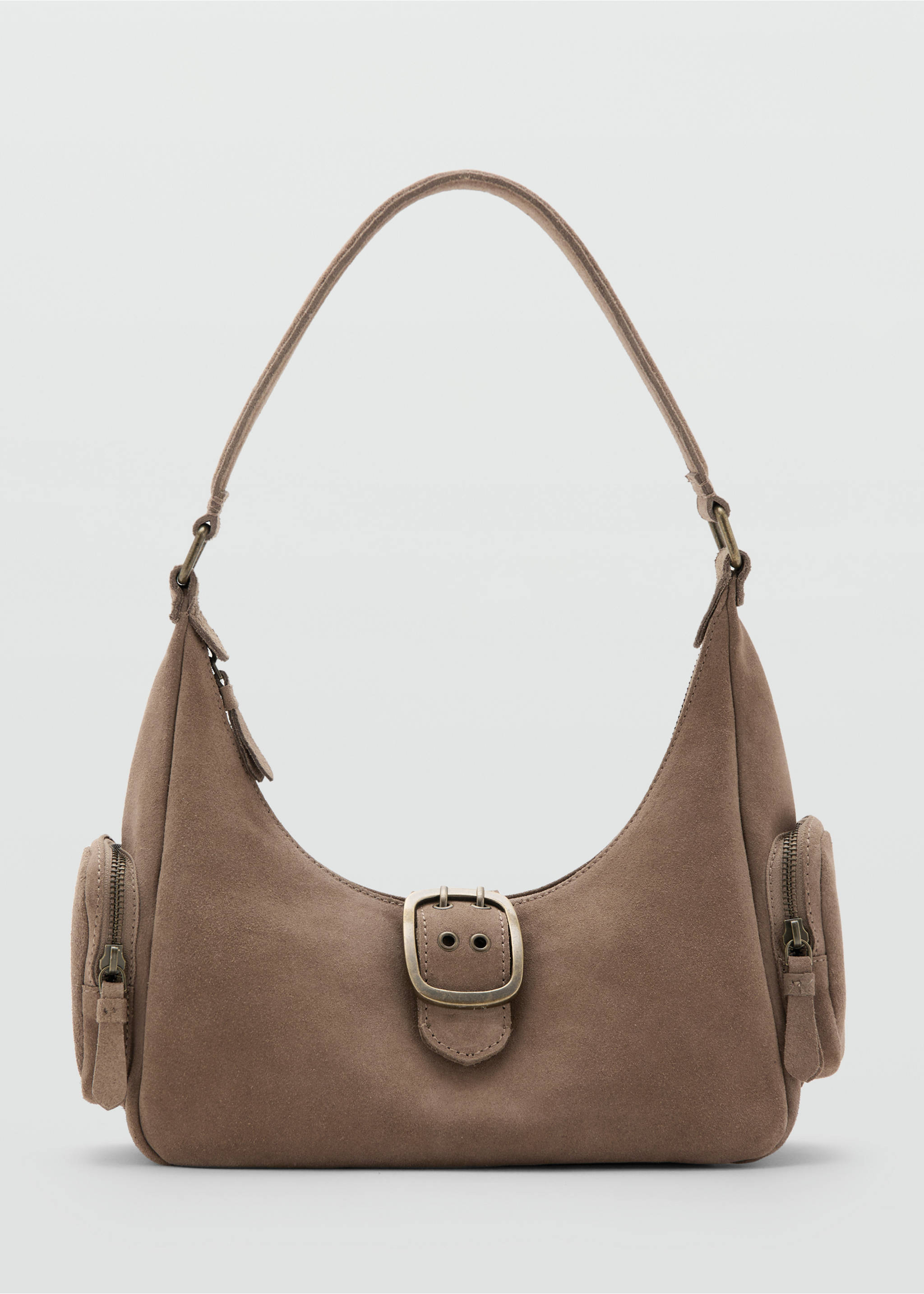 Buckle leather bag - Article without model, Medium Brown. Ref: 27061220-00.