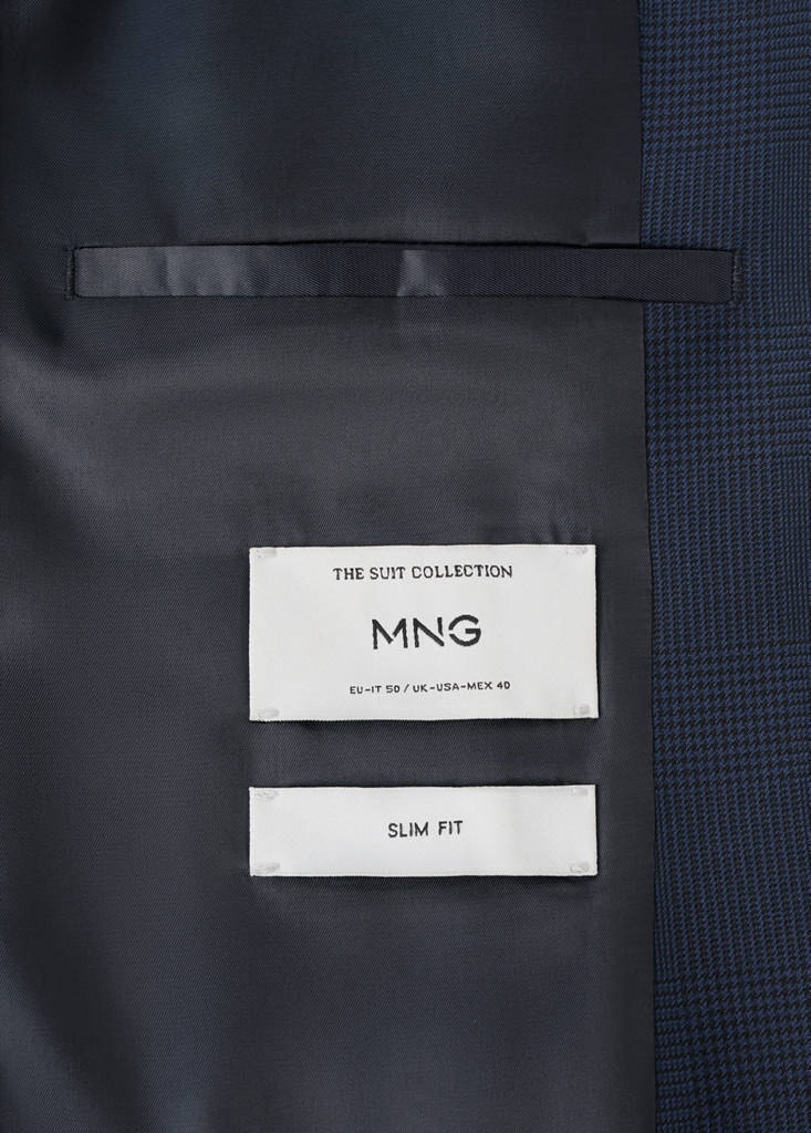 Milan slim-fit suit jacket — Dark Navy