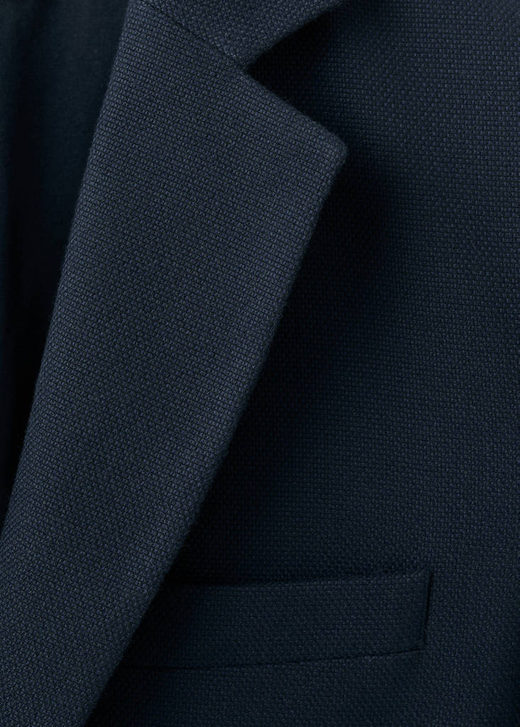 Milan slim-fit suit jacket — Dark Navy