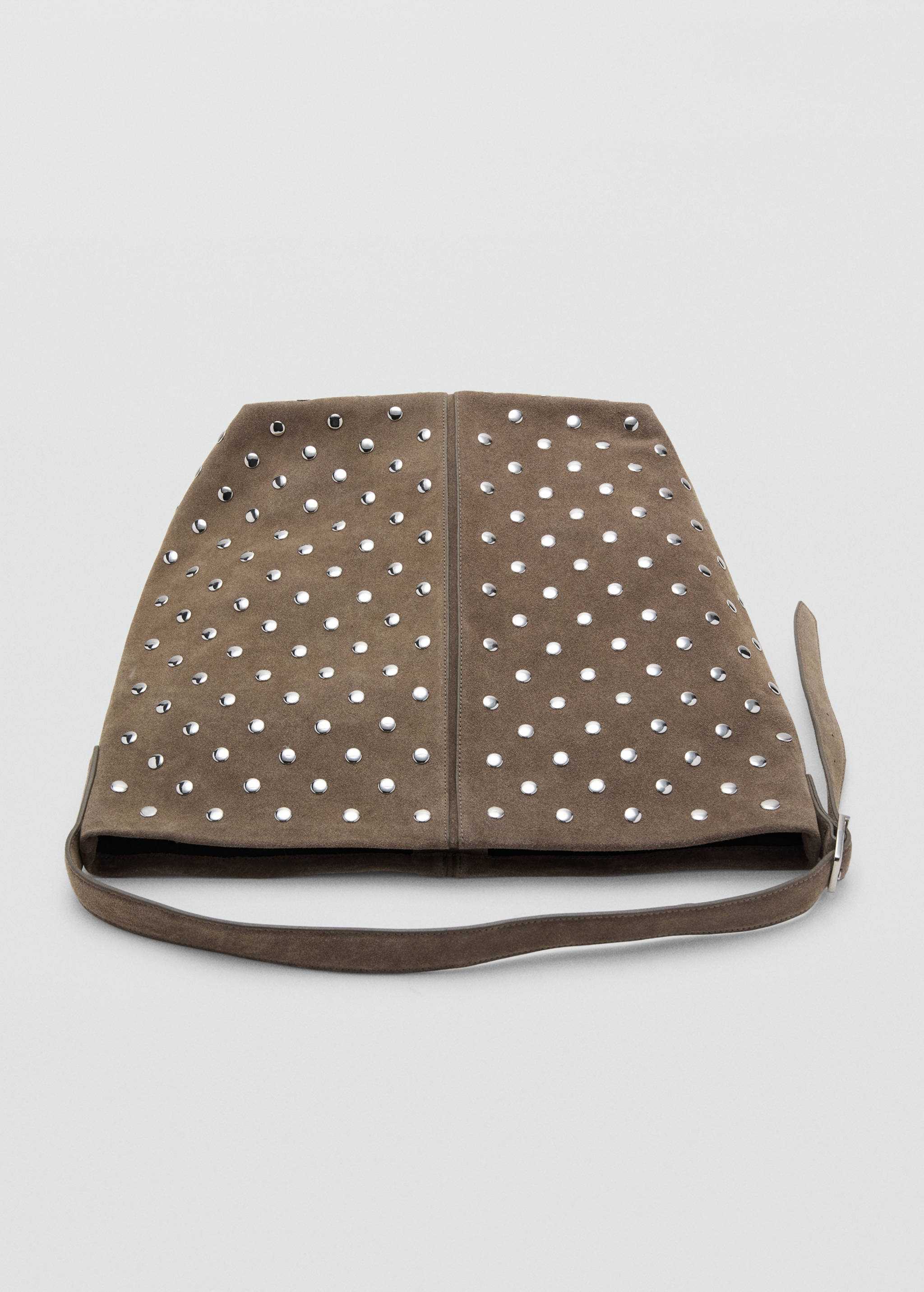 Suede bucket bag with studs - Details of the article 3