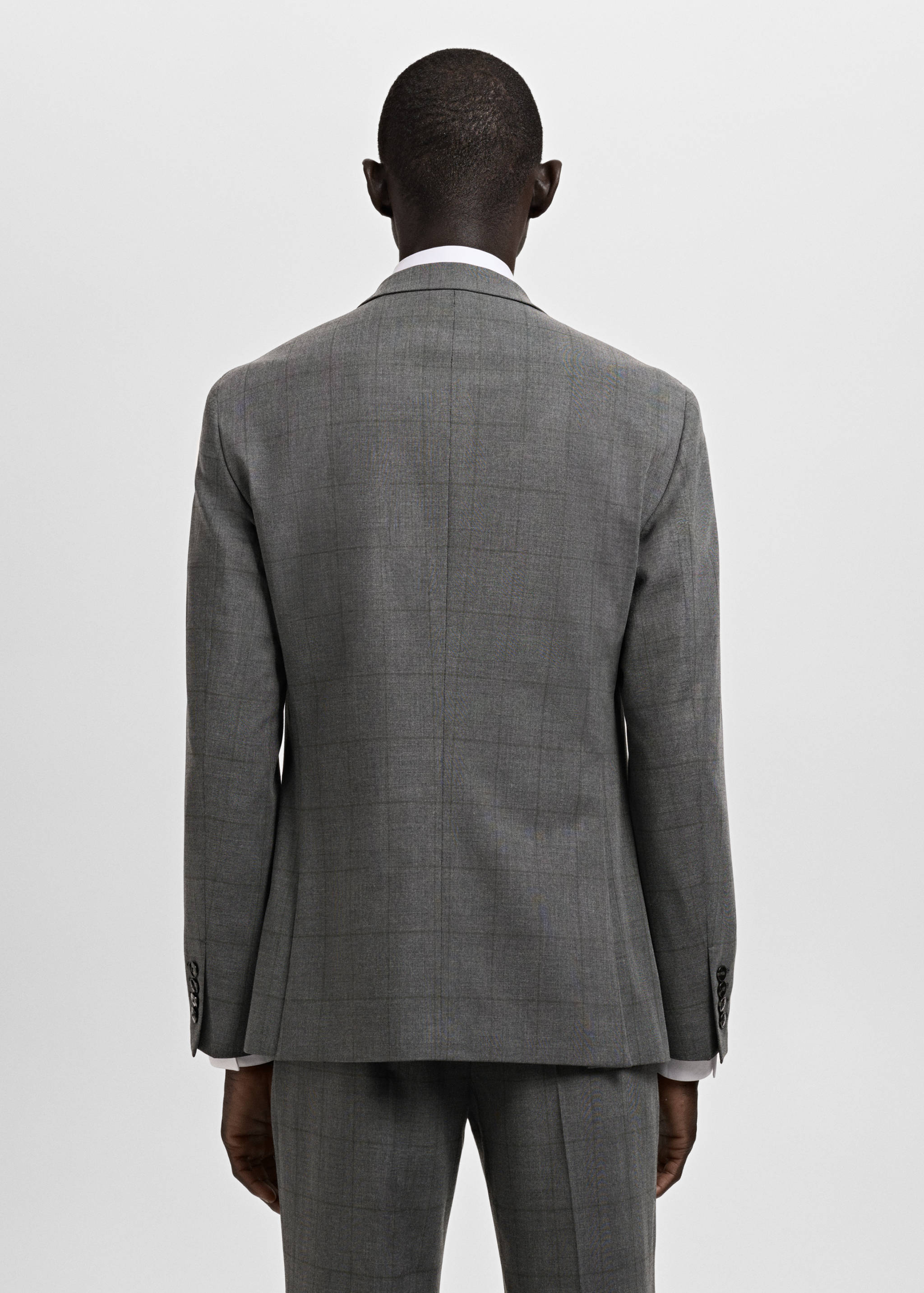 Super slim-fit suit jacket in stretch fabric - Reverse of the article