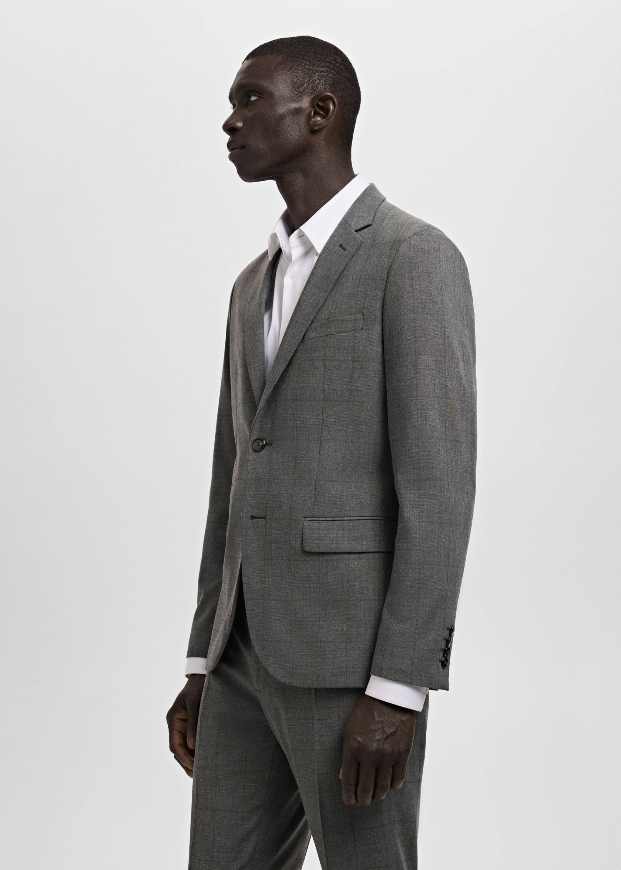 Super slim-fit suit jacket in stretch fabric - Details of the article 2