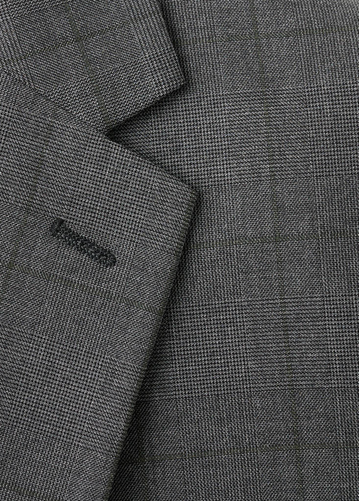 Super slim-fit suit jacket in stretch fabric — Medium Heather Grey