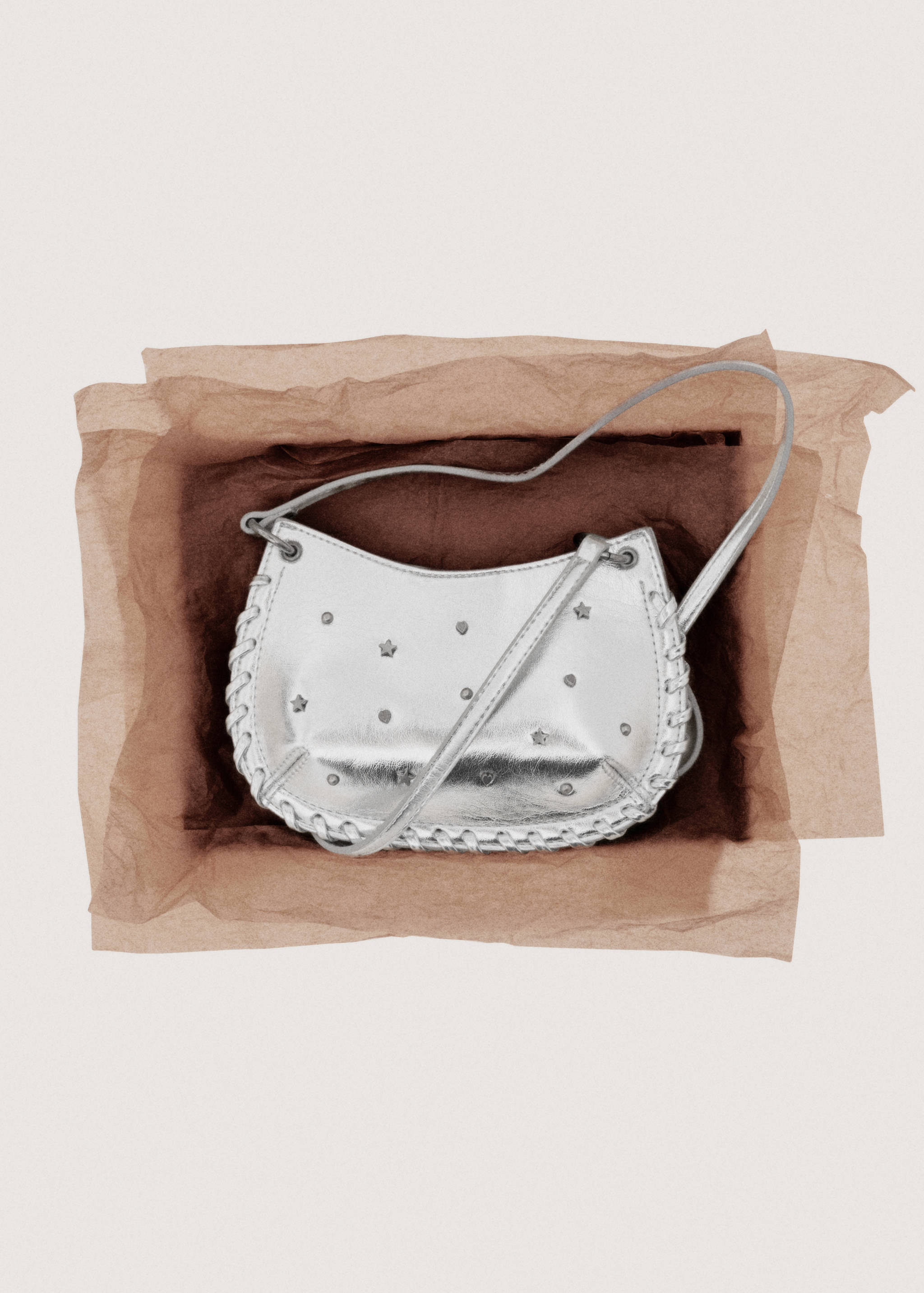 迷你星星铆钉包 - null