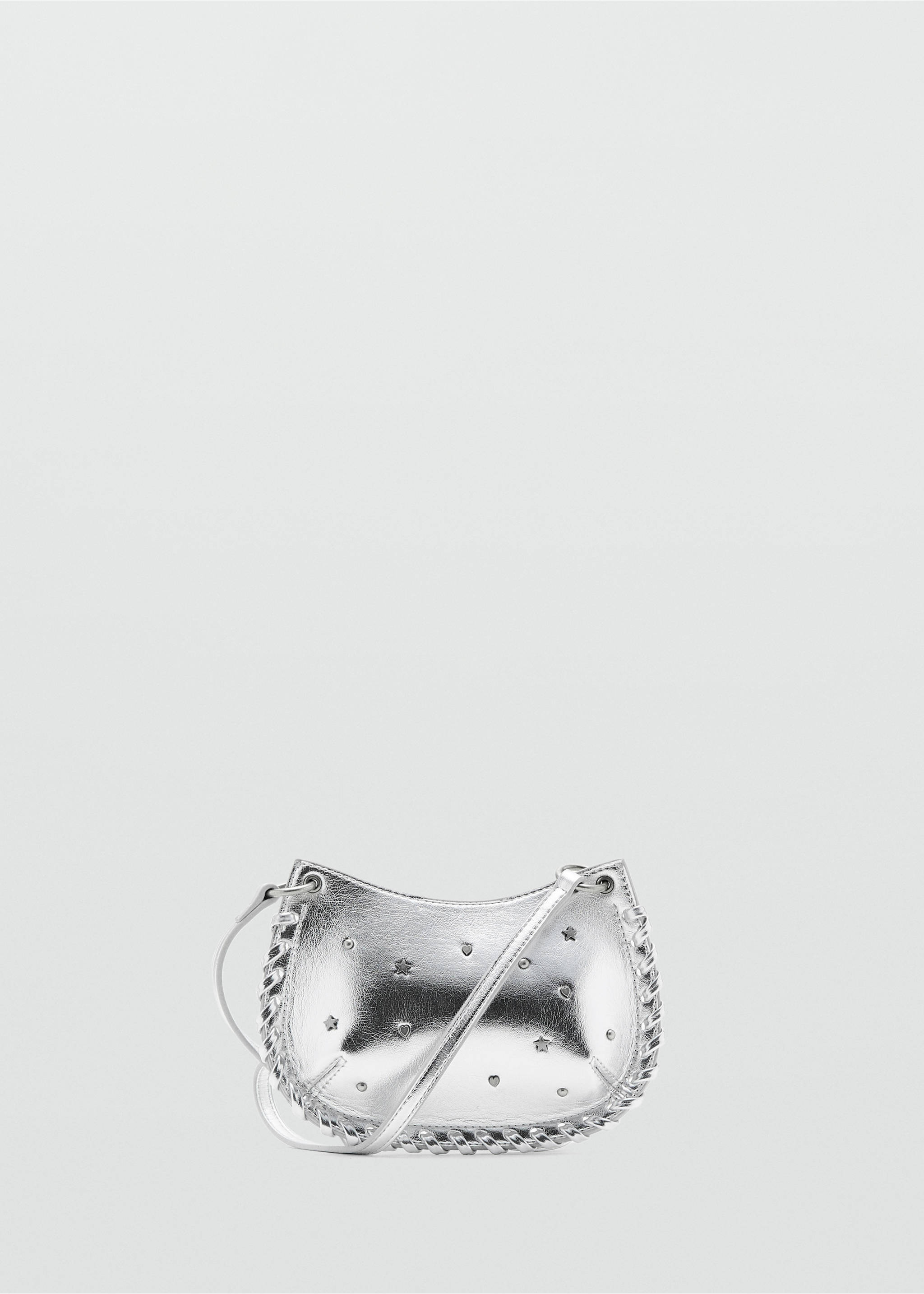 Mini-bag with star studs - Article without model, Silver. Ref: 27061227-00.